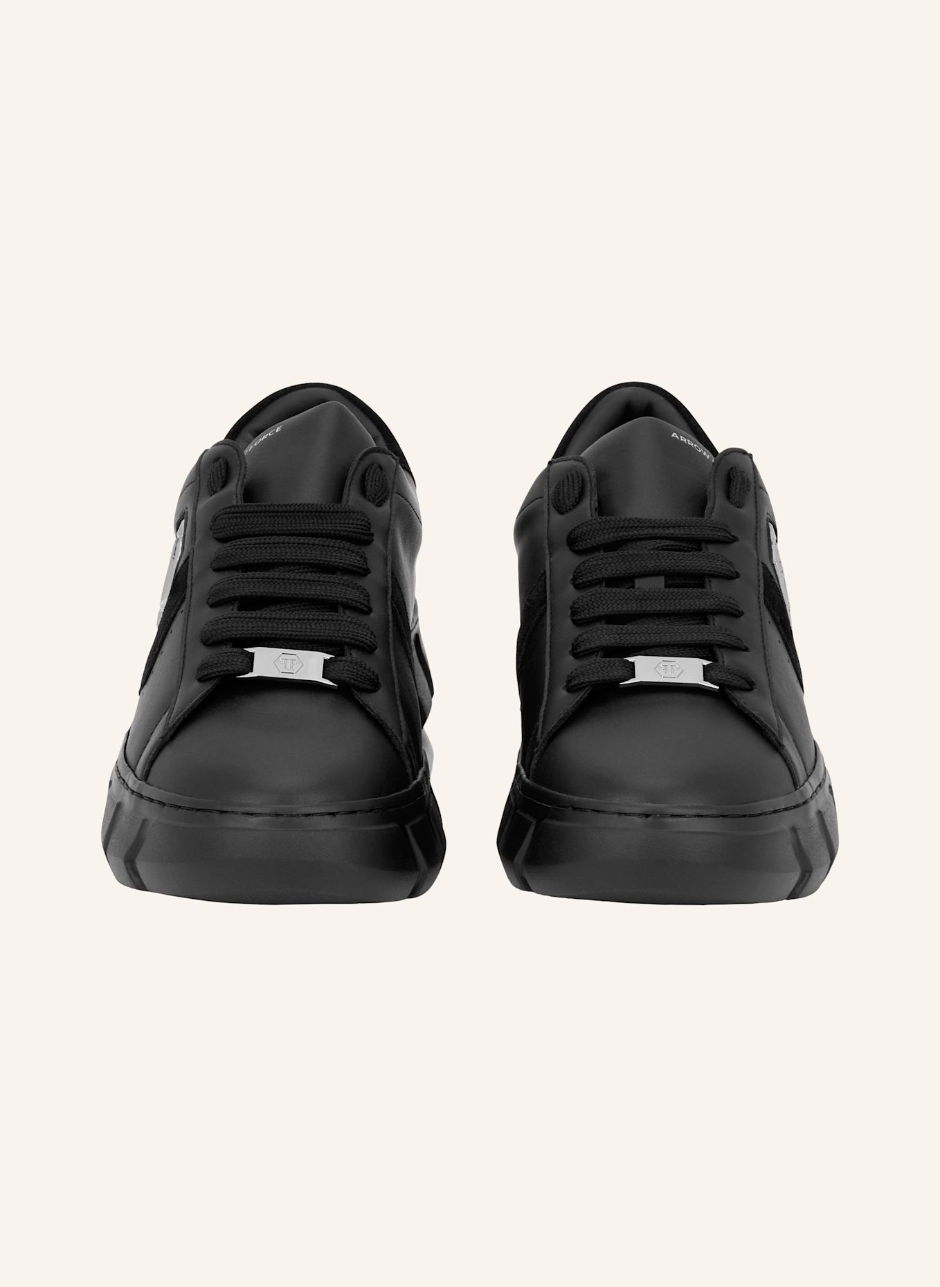 PHILIPP PLEIN Lo-Top Turnschuhe HEXAGON: SCHWARZ