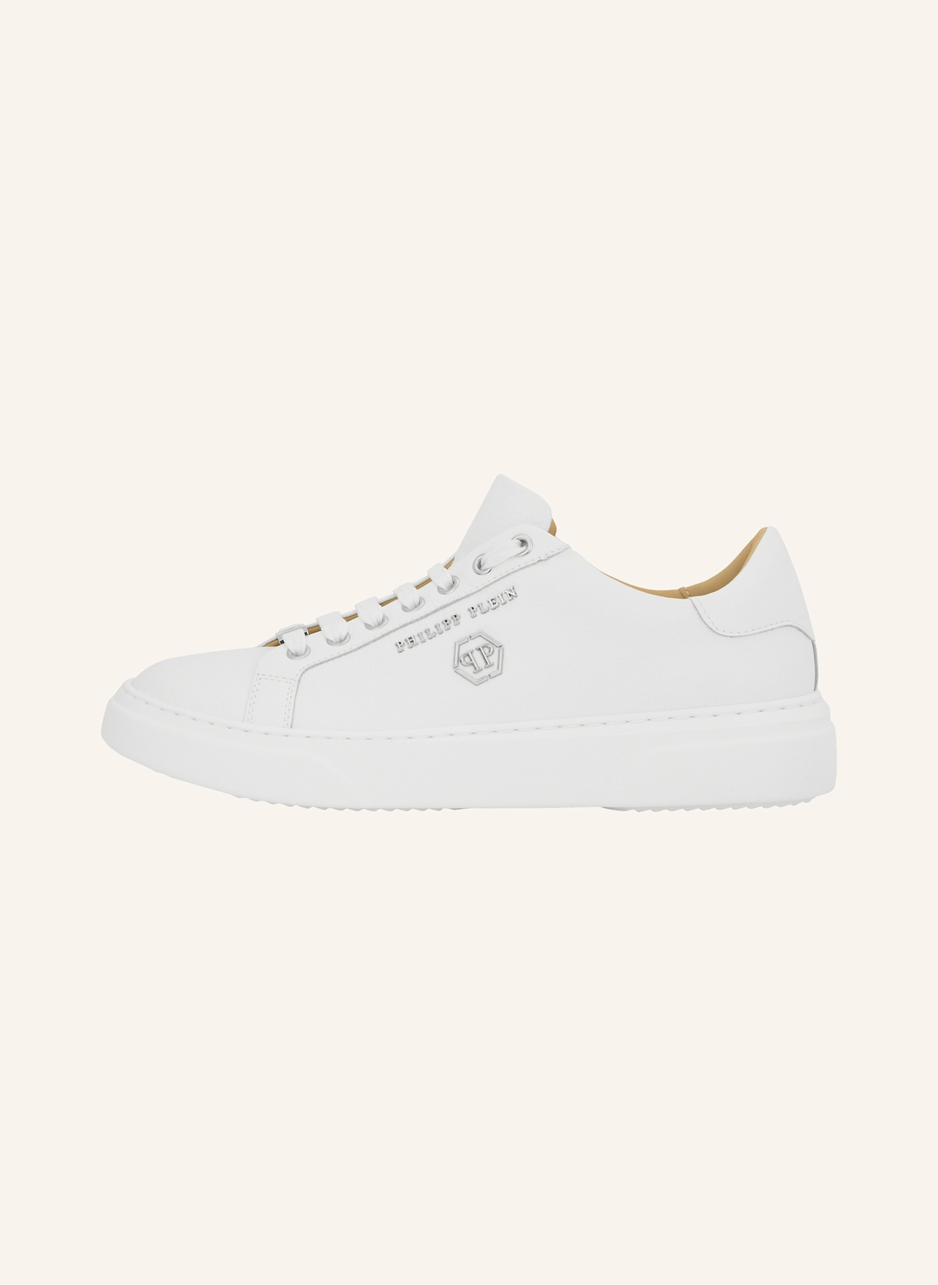 PHILIPP PLEIN Lo-Top Turnschuhe HEXAGON: WEISS