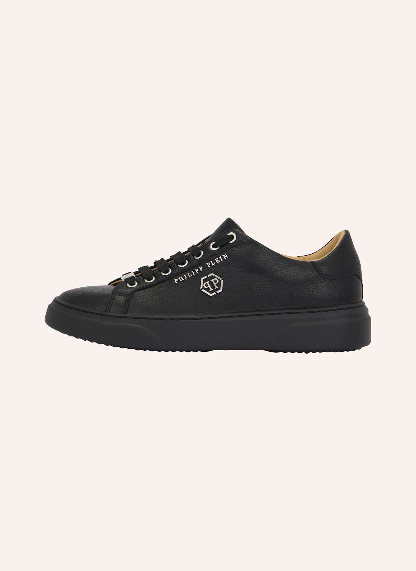 PHILIPP PLEIN Lo-Top Turnschuhe HEXAGON: SCHWARZ