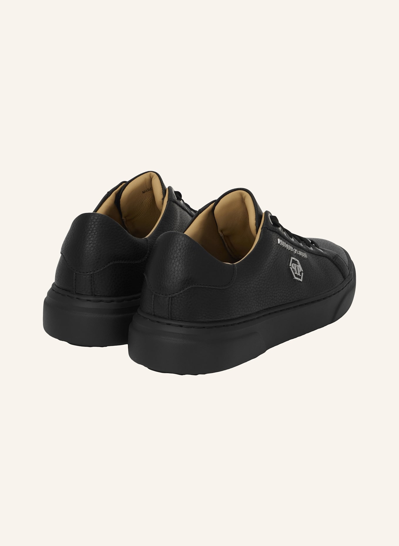 PHILIPP PLEIN Lo-Top Turnschuhe HEXAGON: SCHWARZ