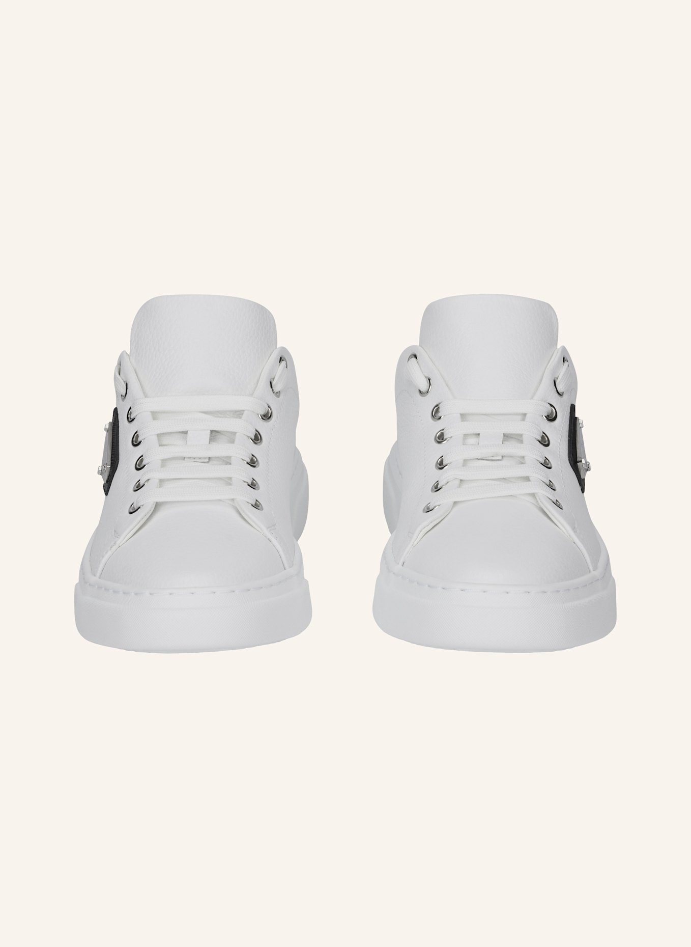 PHILIPP PLEIN Lo-Top Turnschuhe ICONIC PLEIN: WEISS