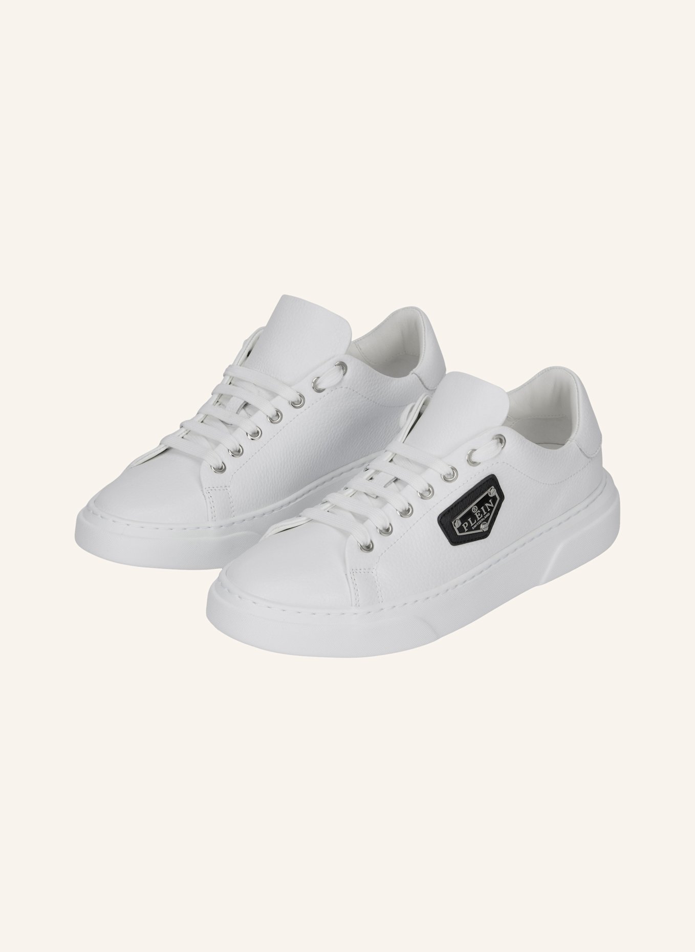 PHILIPP PLEIN Lo-Top Turnschuhe ICONIC PLEIN: WEISS