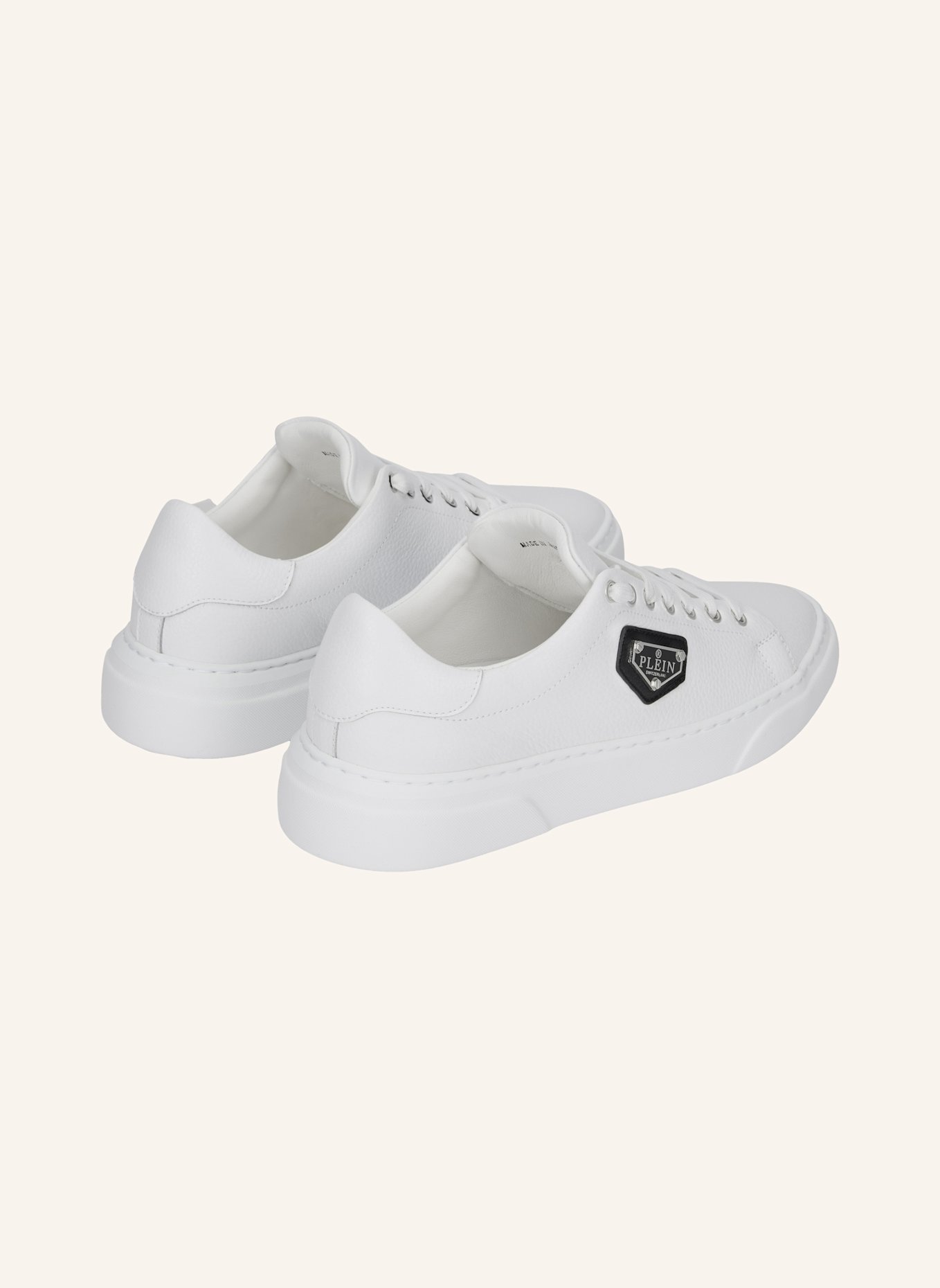 PHILIPP PLEIN Lo-Top Turnschuhe ICONIC PLEIN: WEISS