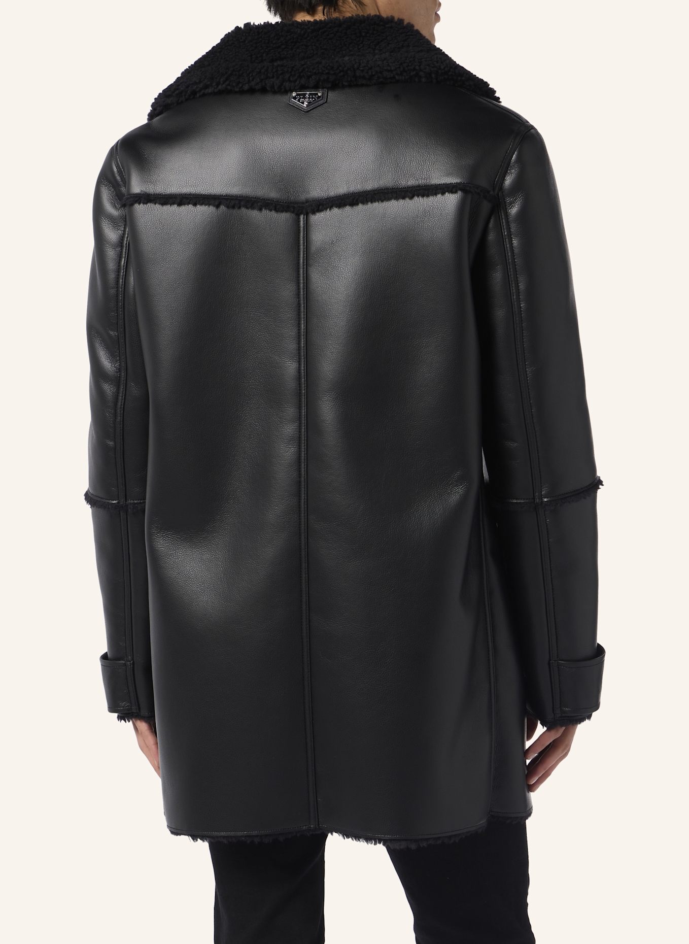 PHILIPP PLEIN Kurzer Mantel: SCHWARZ