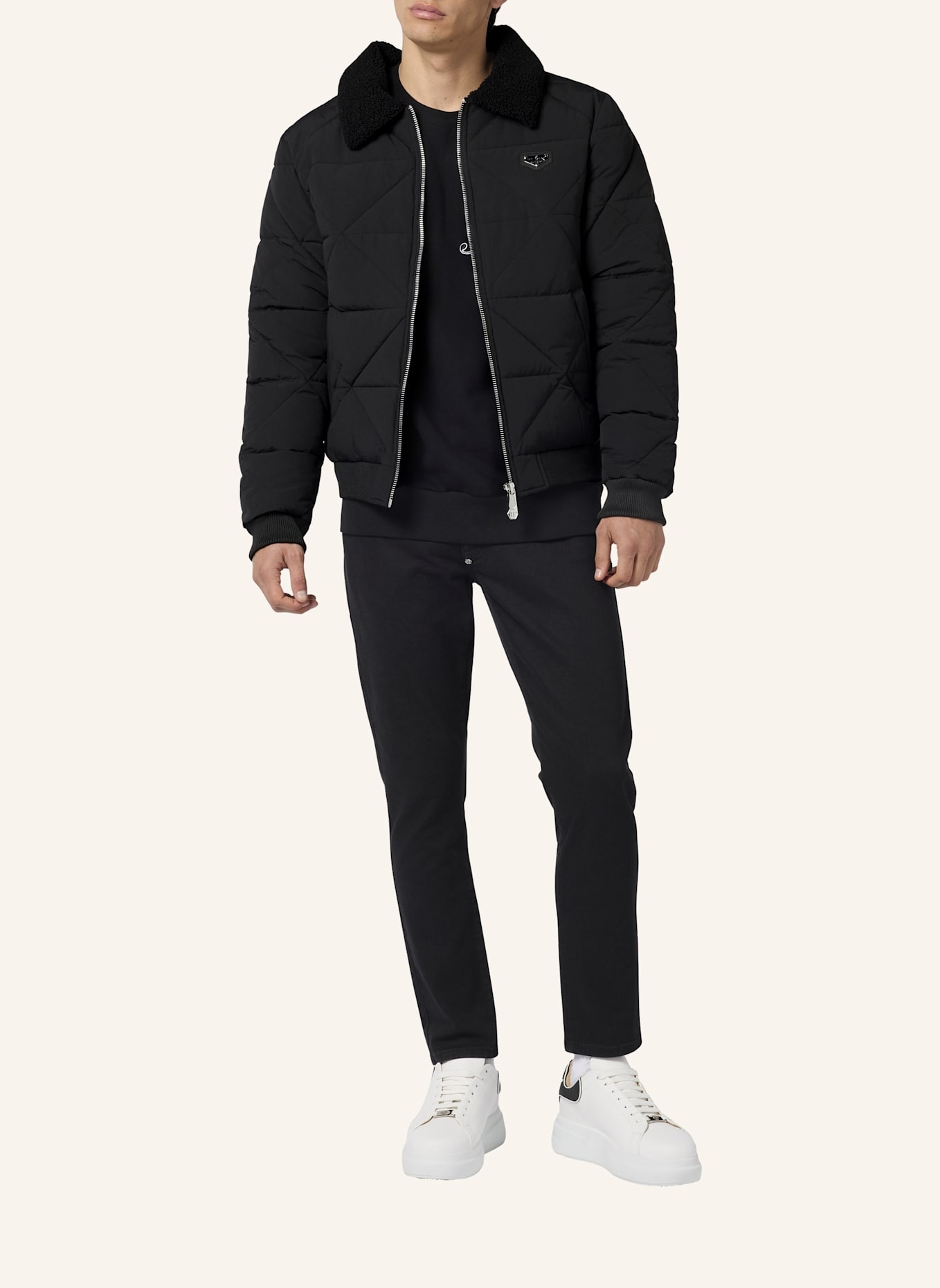 PHILIPP PLEIN Nylon Jacke: SCHWARZ