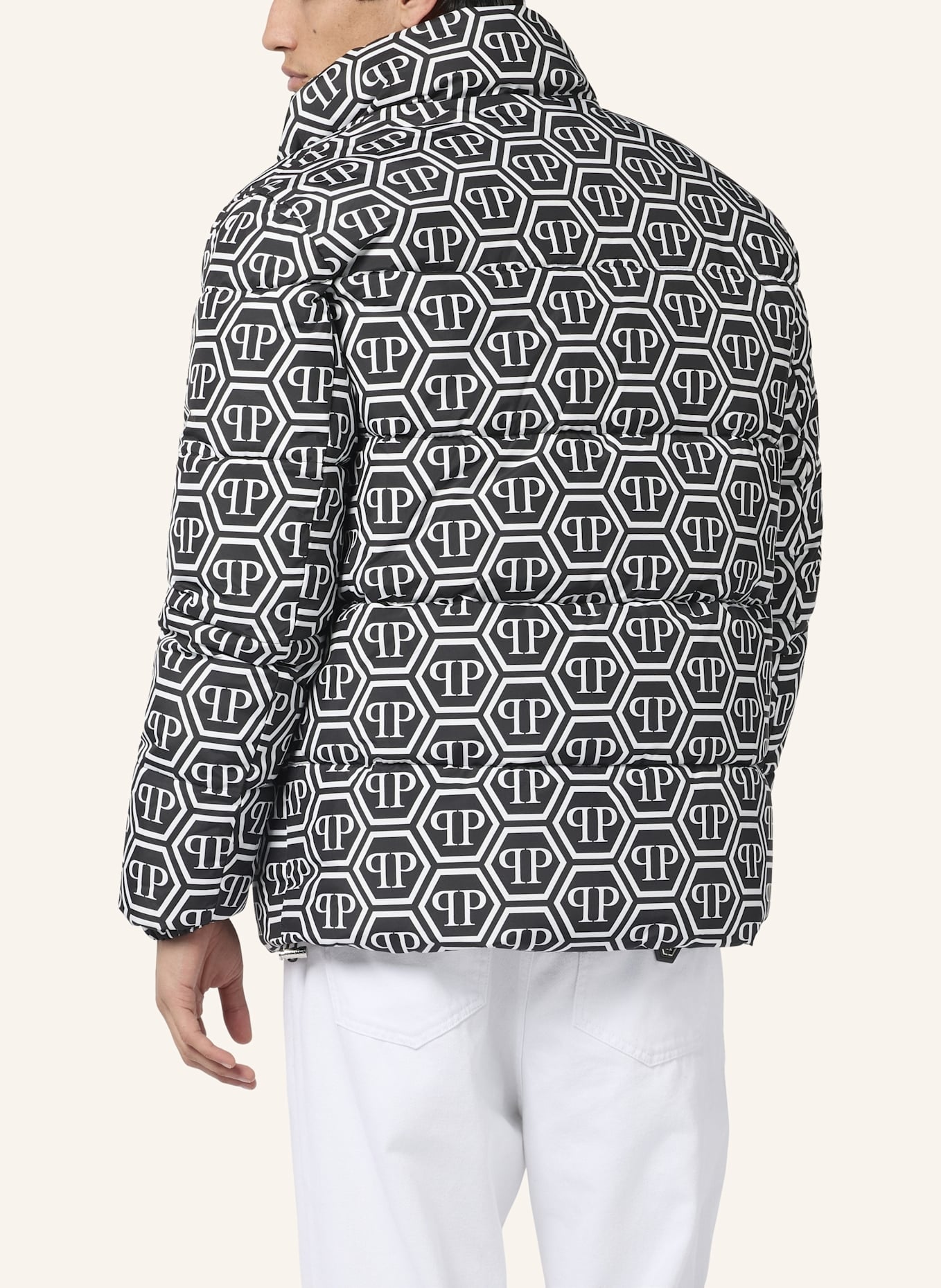 PHILIPP PLEIN Jacke MONOGRAM: SCHWARZ