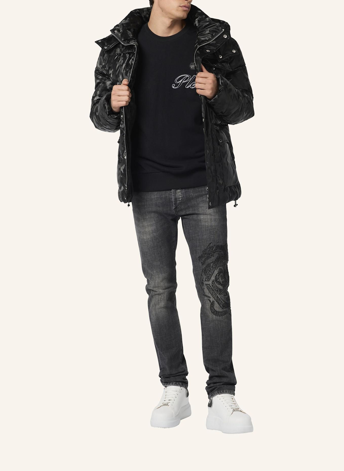 PHILIPP PLEIN Nylon Jacke CAMOUFLAGE: SCHWARZ