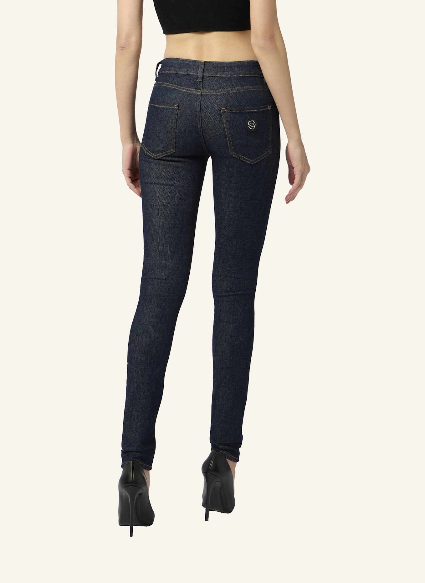PHILIPP PLEIN PHILIPP PLEIN Super Stretch Jeggings Basic: DUNKELBLAU