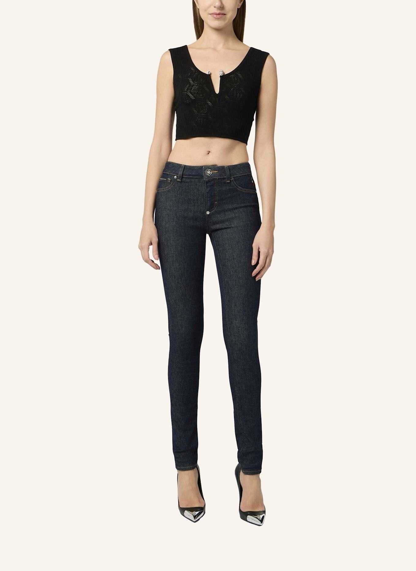 PHILIPP PLEIN PHILIPP PLEIN Super Stretch Jeggings Basic: DUNKELBLAU