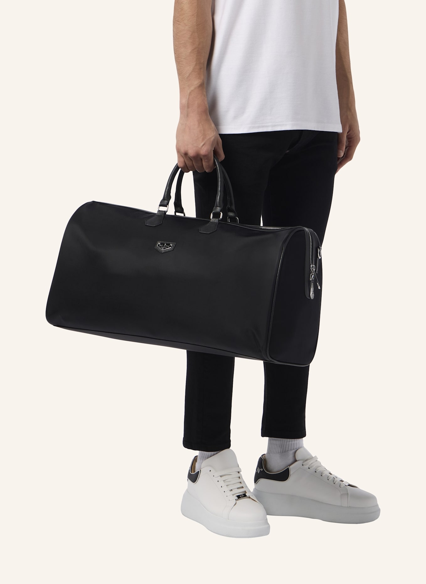 PHILIPP PLEIN Henkel Tasche: SCHWARZ