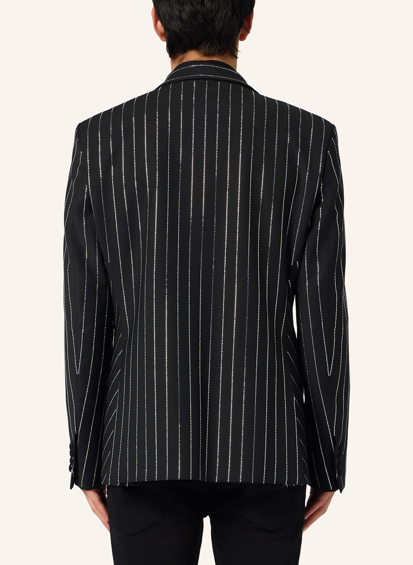 PHILIPP PLEIN PHILIPP PLEIN Jacquard Blazer Lord Fit Strass: SCHWARZ