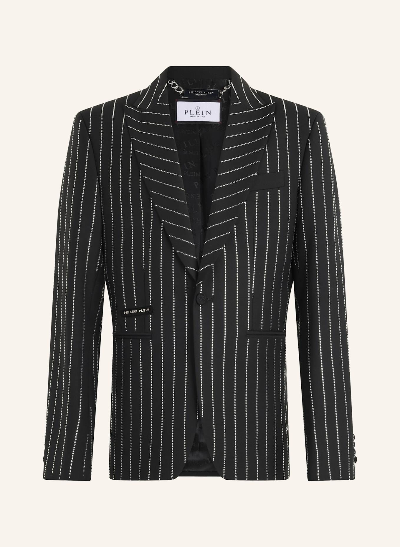 PHILIPP PLEIN PHILIPP PLEIN Jacquard Blazer Lord Fit Strass: SCHWARZ