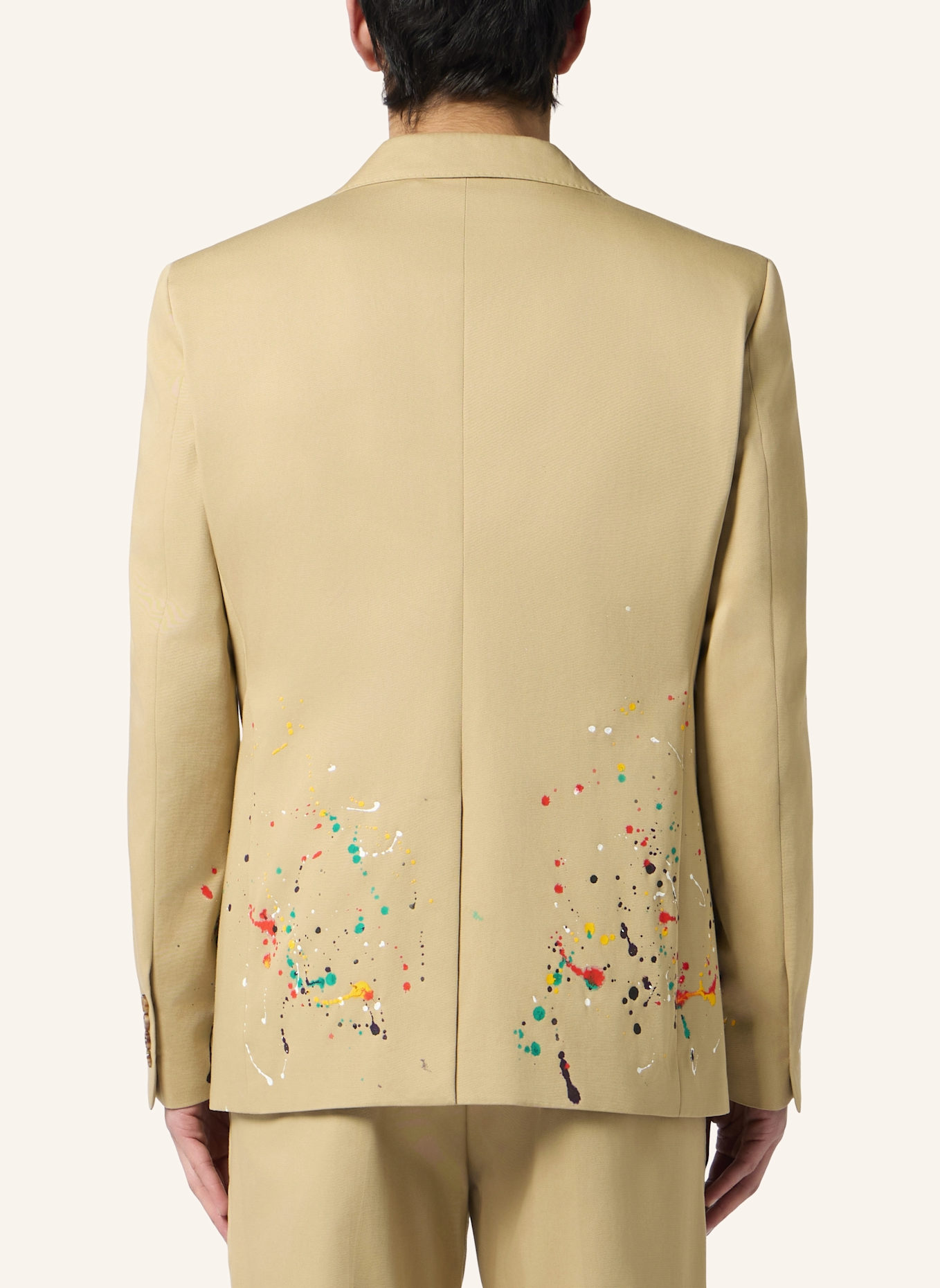 PHILIPP PLEIN PHILIPP PLEIN Blazer Gigolo Fit Paint Splash Painted: BEIGE