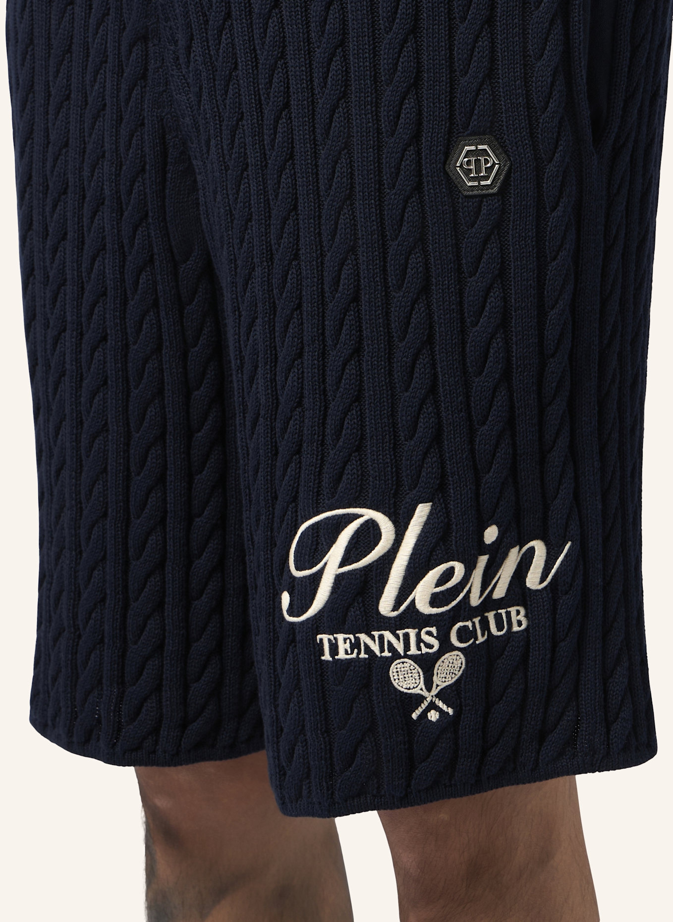 PHILIPP PLEIN PHILIPP PLEIN Knitted Drawstring Shorts Plein Tennis: DUNKELBLAU