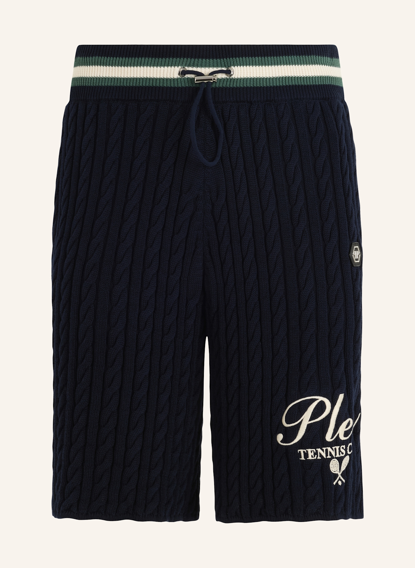 PHILIPP PLEIN PHILIPP PLEIN Knitted Drawstring Shorts Plein Tennis: DUNKELBLAU