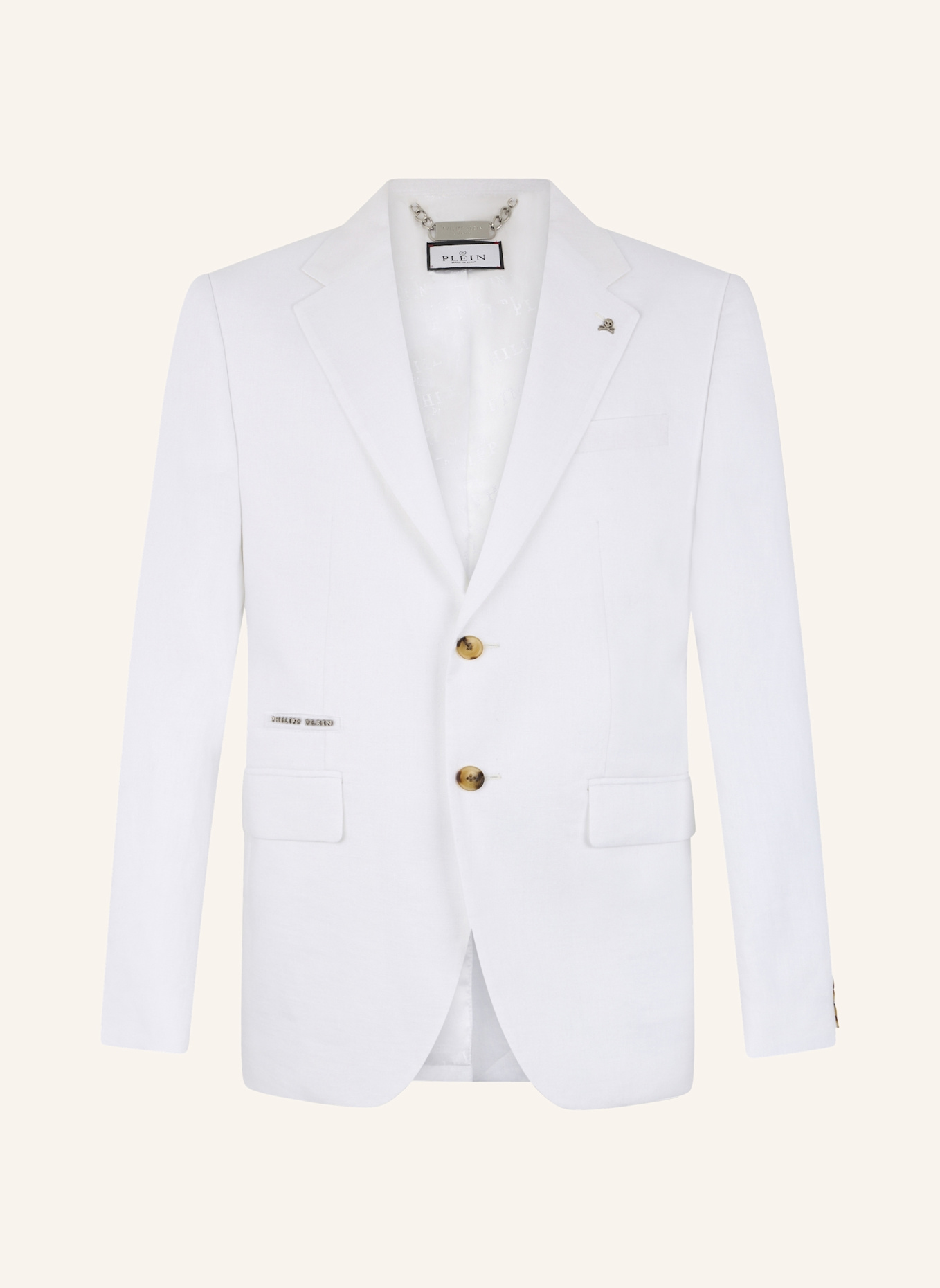 PHILIPP PLEIN PHILIPP PLEIN Linen Miami Vice Fit Blazer: SCHWARZ