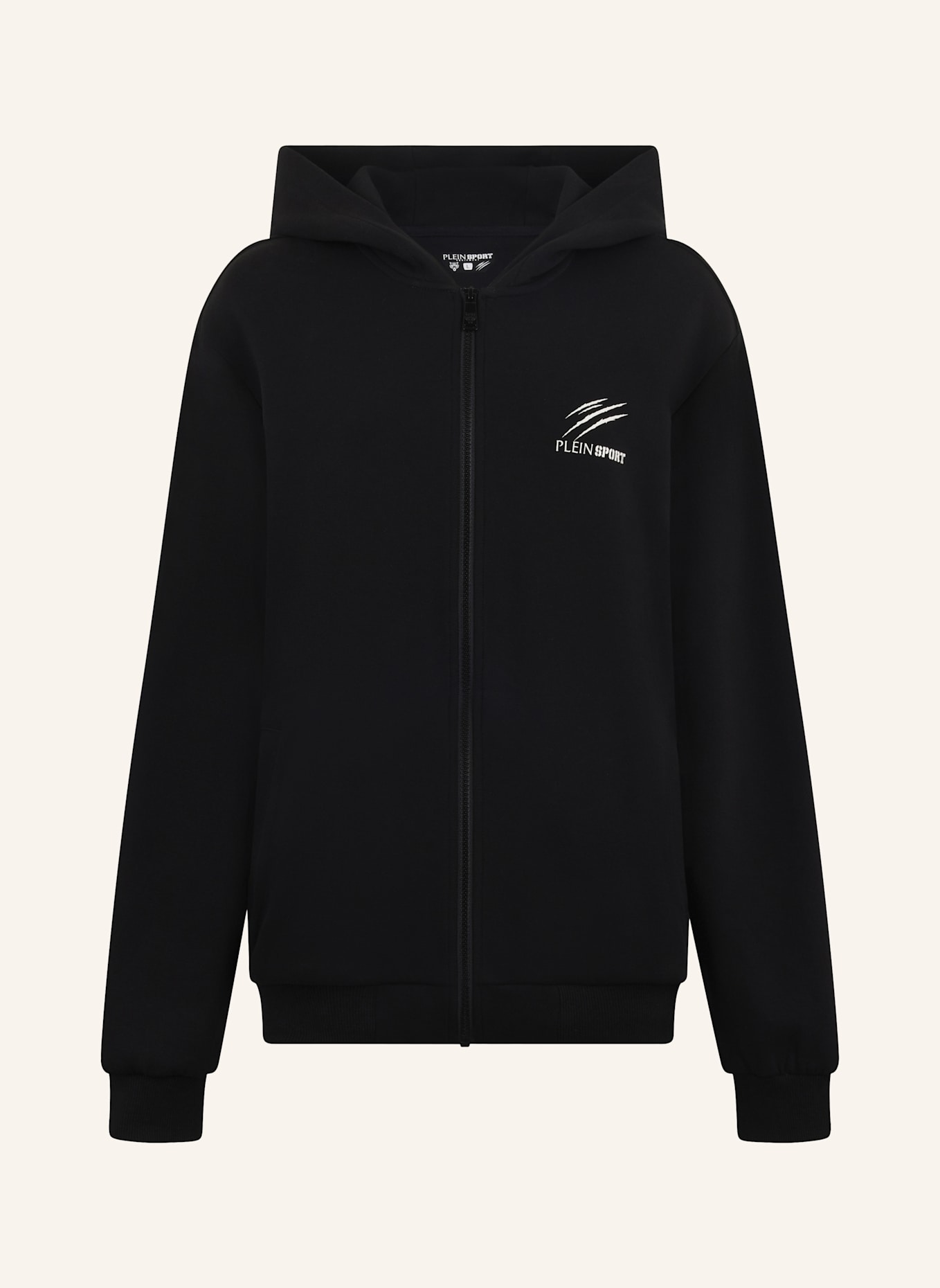 PLEIN SPORT PLEIN SPORT Pique Zip Hoodie Icon: SCHWARZ