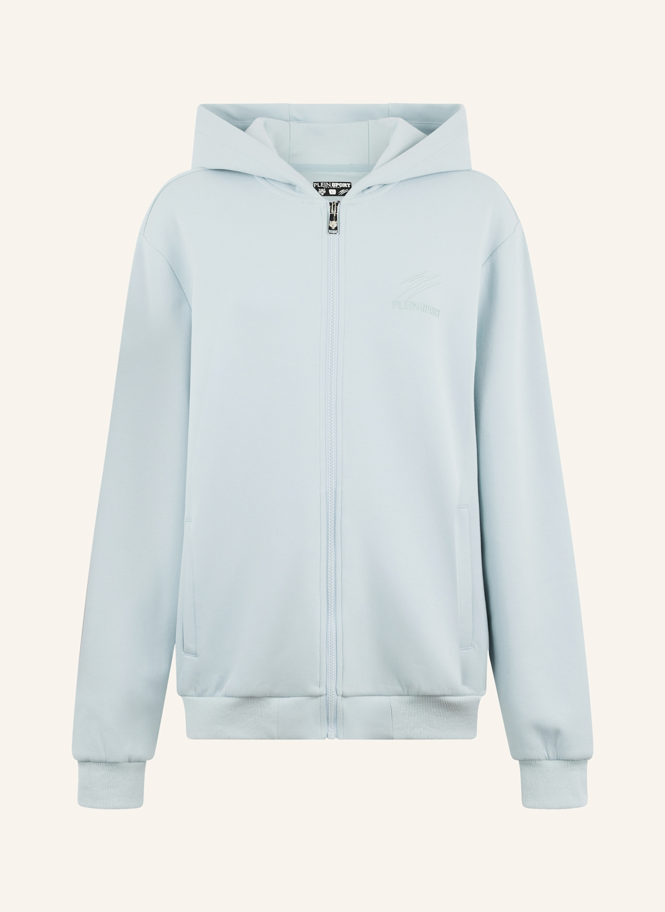 PLEIN SPORT PLEIN SPORT Pique Zip Hoodie Icon: HELLBLAU