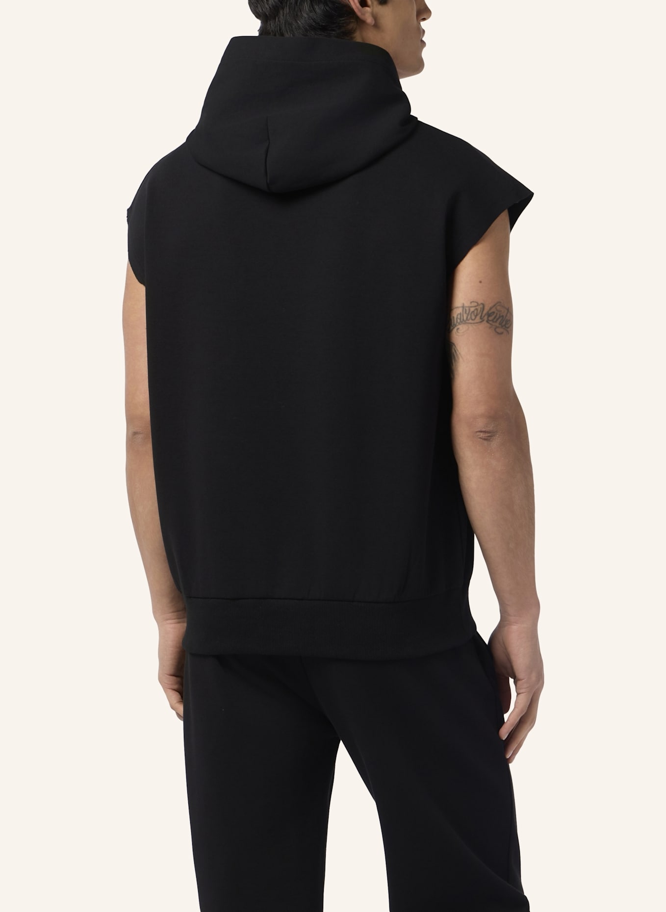 PLEIN SPORT PLEIN SPORT Pique Hoodie Vest Icon: SCHWARZ