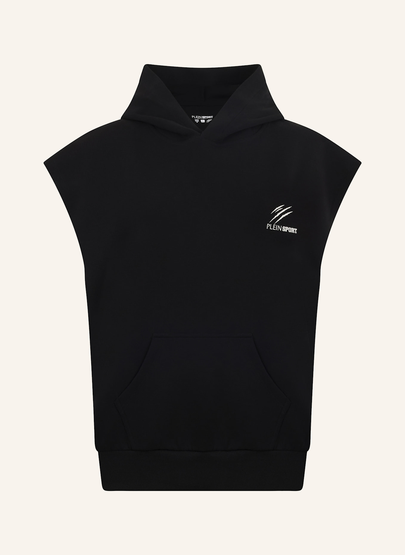 PLEIN SPORT PLEIN SPORT Pique Hoodie Vest Icon: SCHWARZ