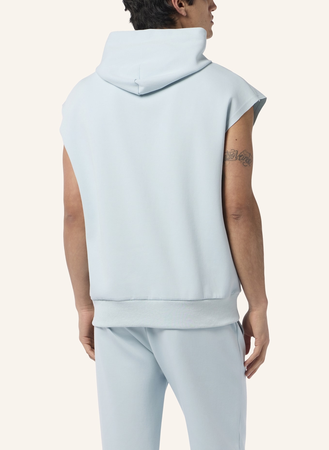 PLEIN SPORT PLEIN SPORT Pique Hoodie Vest Icon: HELLBLAU