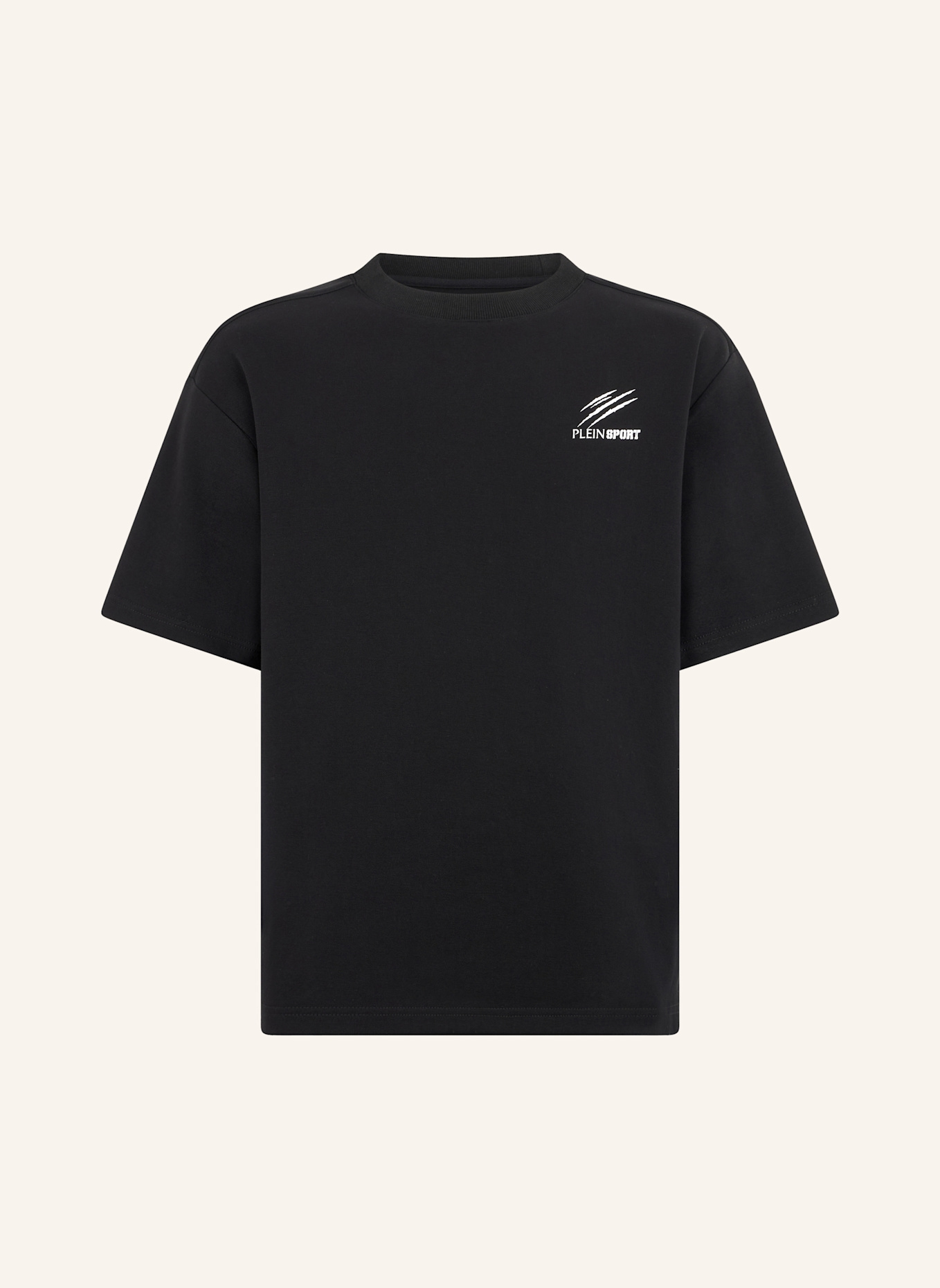 PLEIN SPORT PLEIN SPORT Pique Round Neck T-Shirt Icon: SCHWARZ