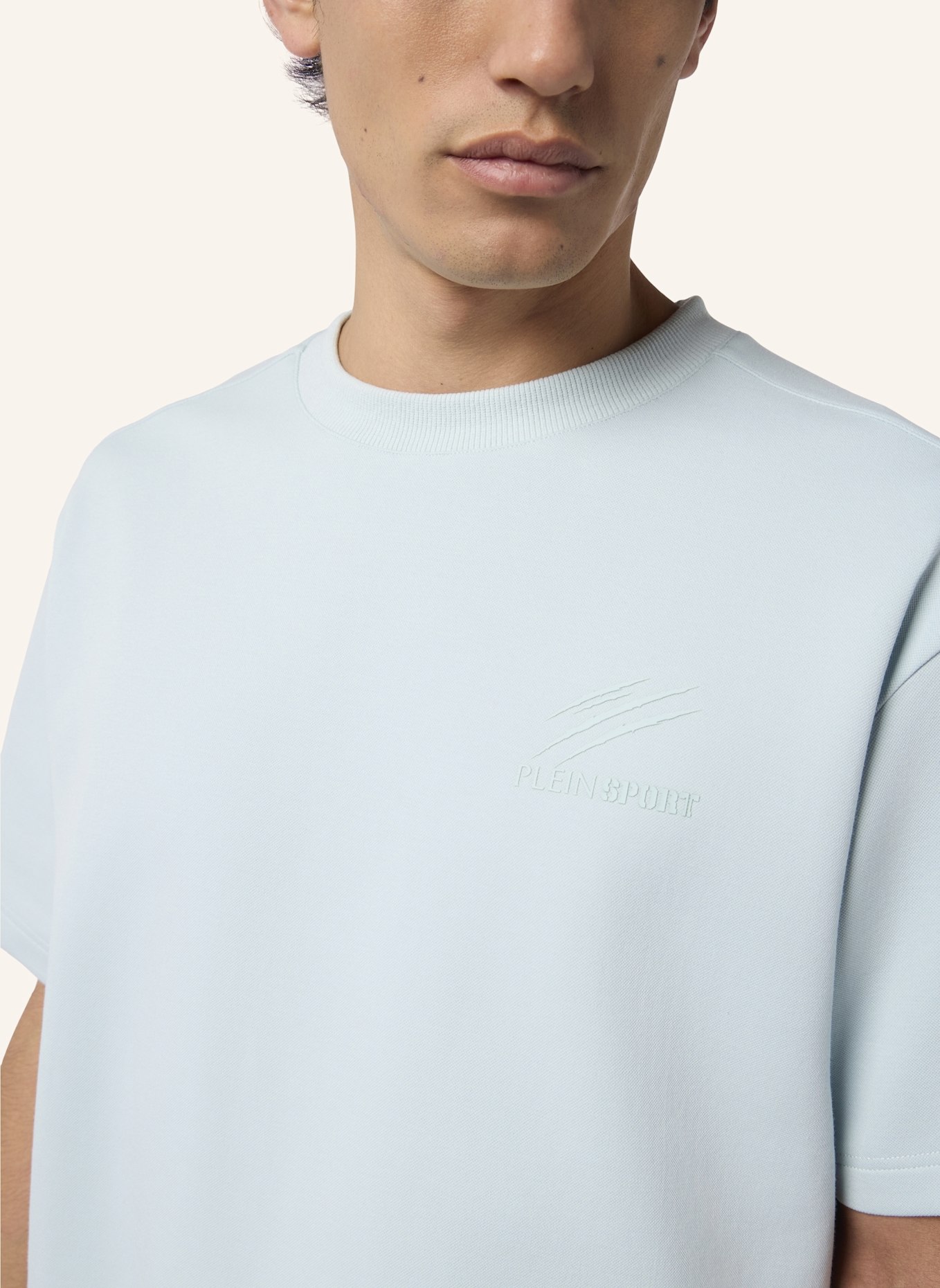 PLEIN SPORT PLEIN SPORT Pique Round Neck T-Shirt Icon: HELLBLAU