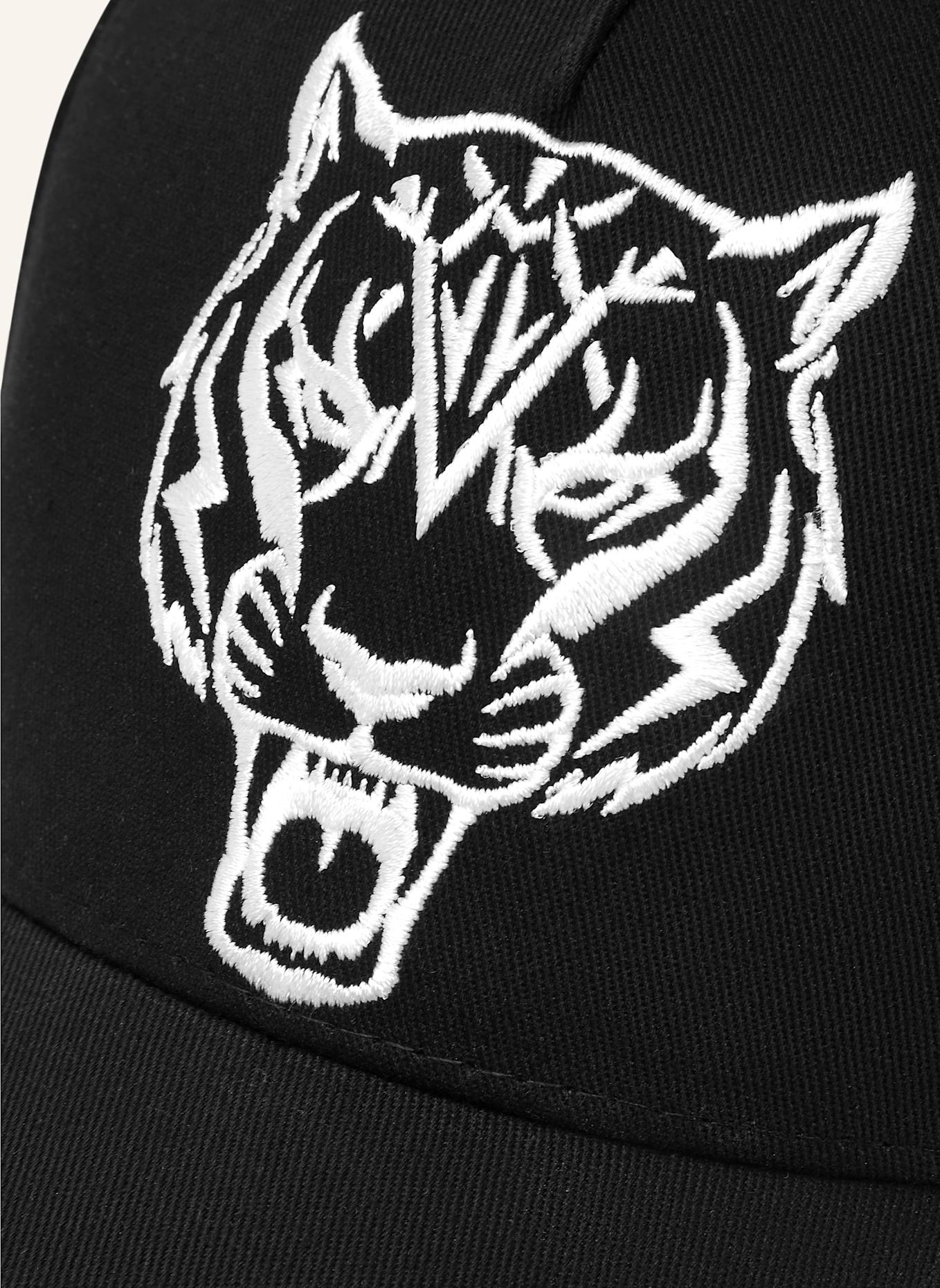 PLEIN SPORT Baseballkappe TIGER: SCHWARZ