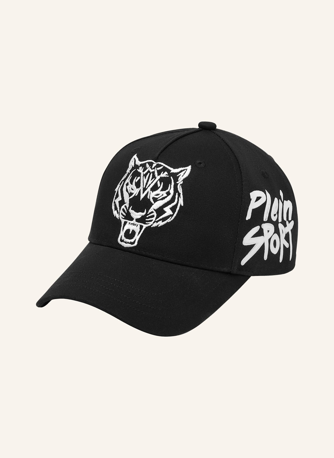 PLEIN SPORT Baseballkappe TIGER: SCHWARZ