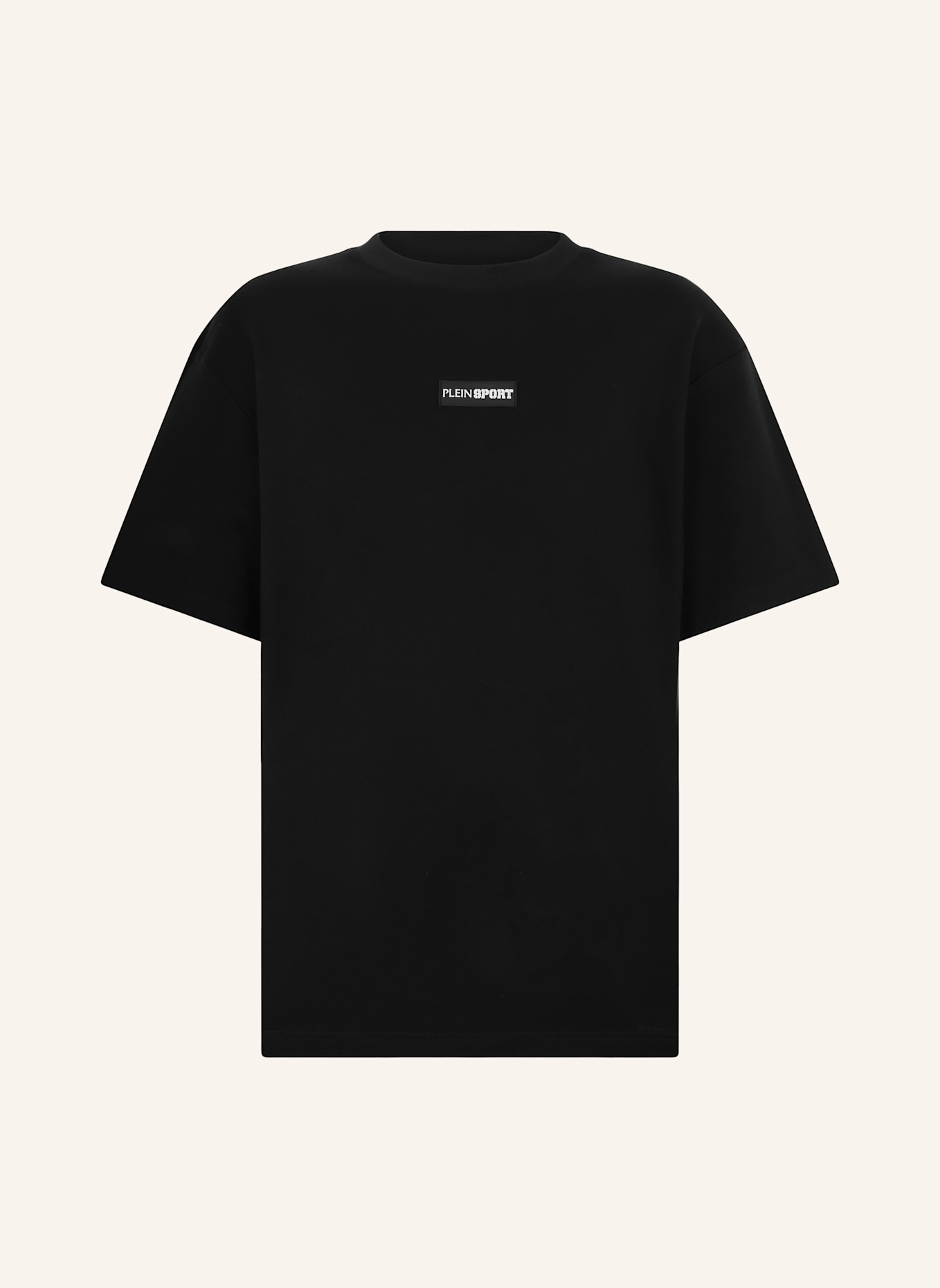 PLEIN SPORT PLEIN SPORT Slub Cotton T-Shirt Scratch: SCHWARZ