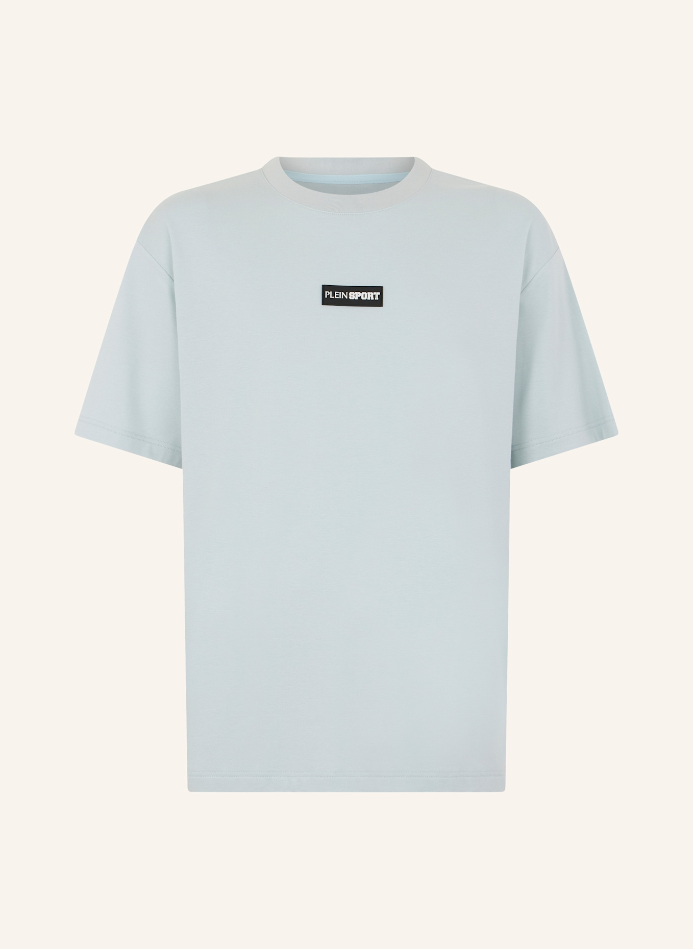 PLEIN SPORT PLEIN SPORT Slub Cotton T-Shirt Scratch: HELLBLAU
