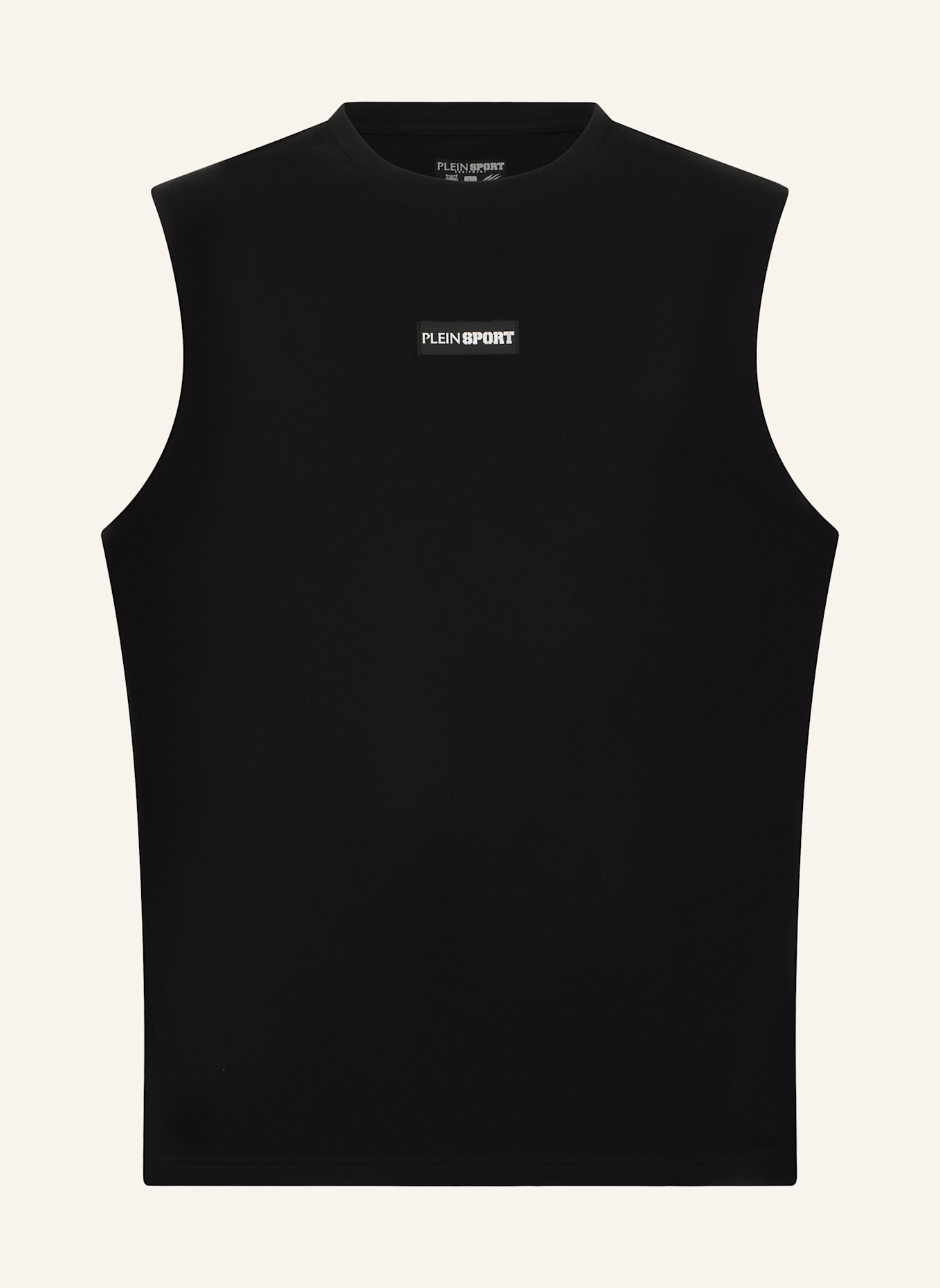 PLEIN SPORT PLEIN SPORT Slub Cotton Tanktop: SCHWARZ