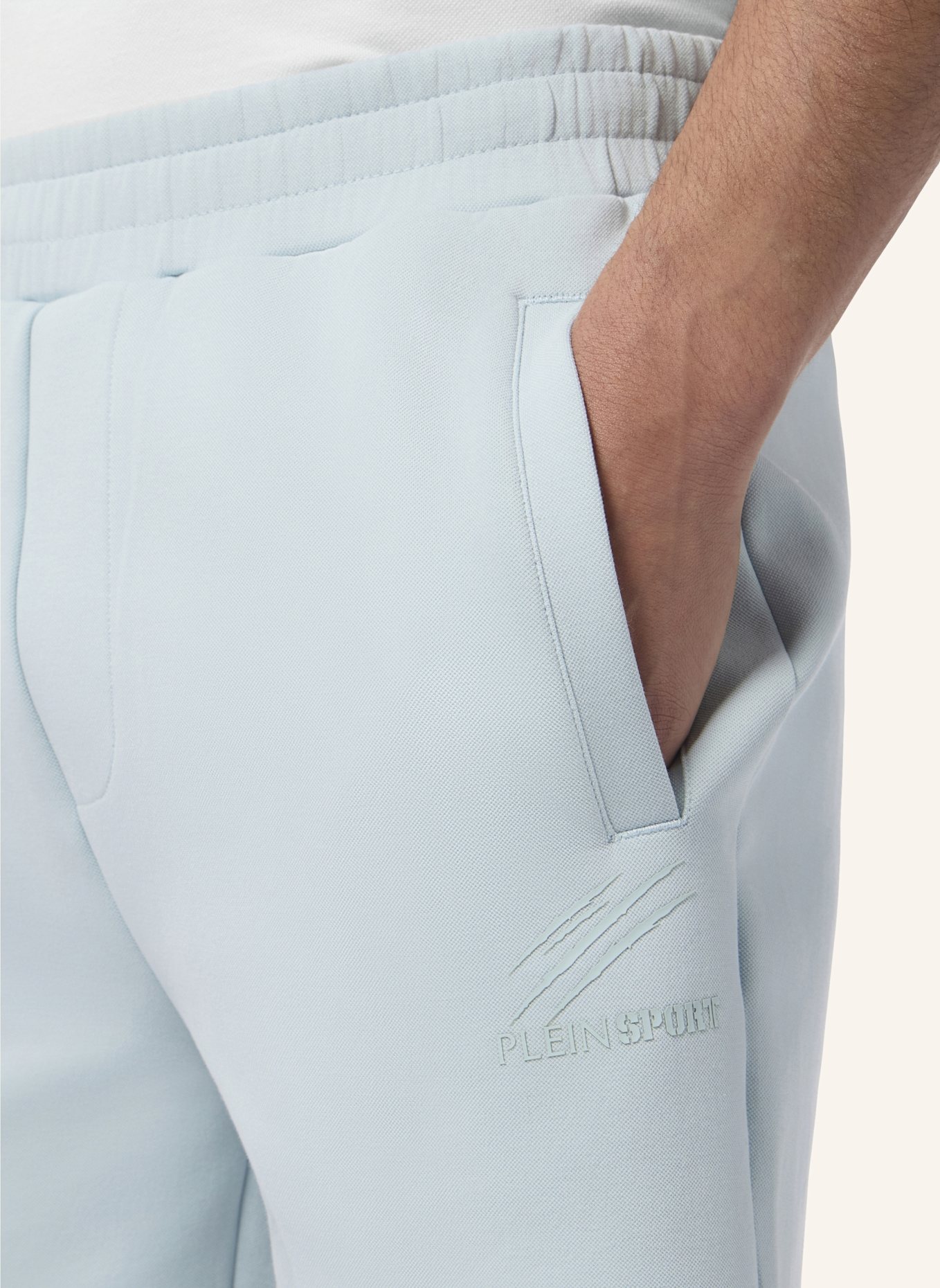 PLEIN SPORT PLEIN SPORT Pique Jogging Shorts Icon: HELLBLAU