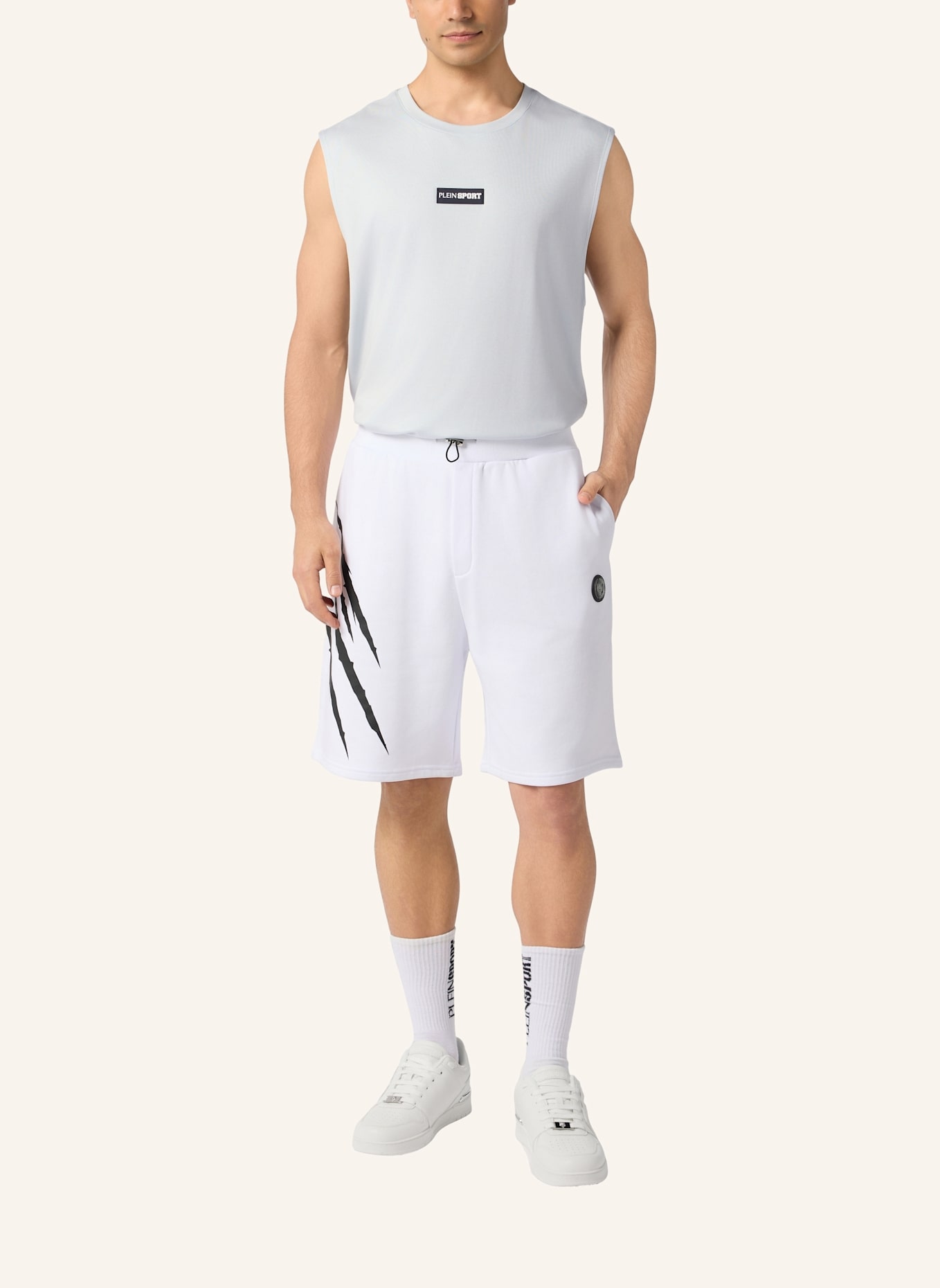 PLEIN SPORT PLEIN SPORT Slub Cotton Tanktop: HELLBLAU