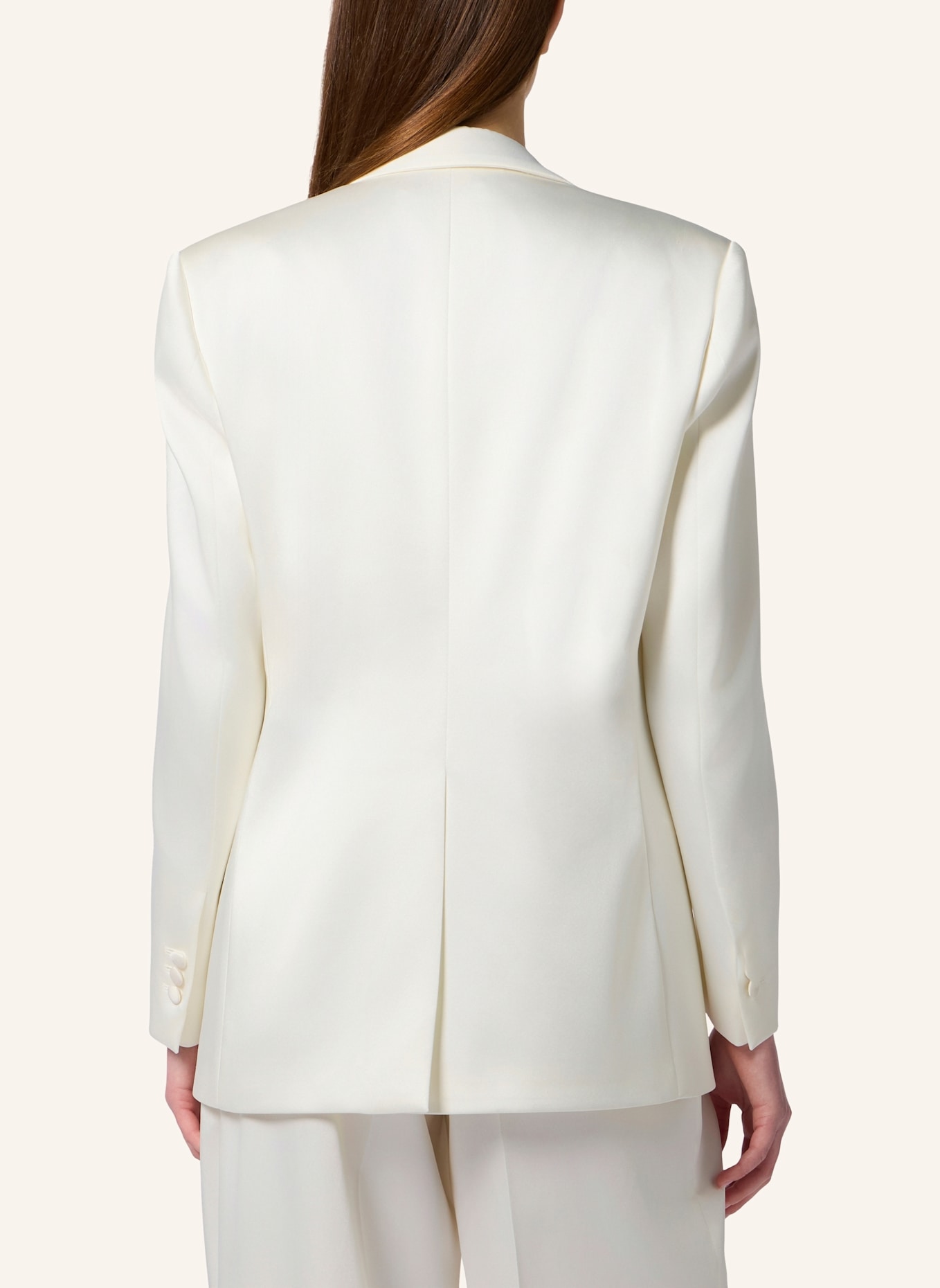 PHILIPP PLEIN PHILIPP PLEIN Double-Breasted Satin Blazer Roses: WEISS