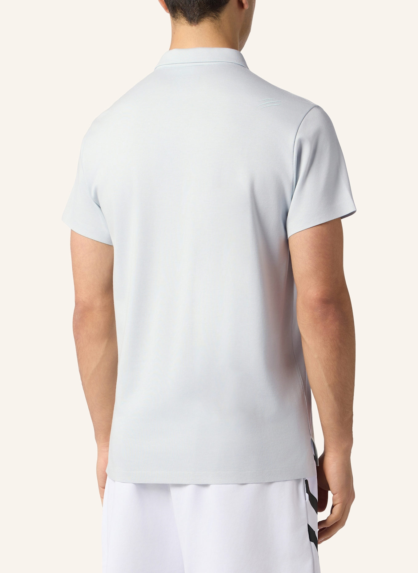 PLEIN SPORT PLEIN SPORT Pique Polo T-Shirt Scratch: HELLBLAU