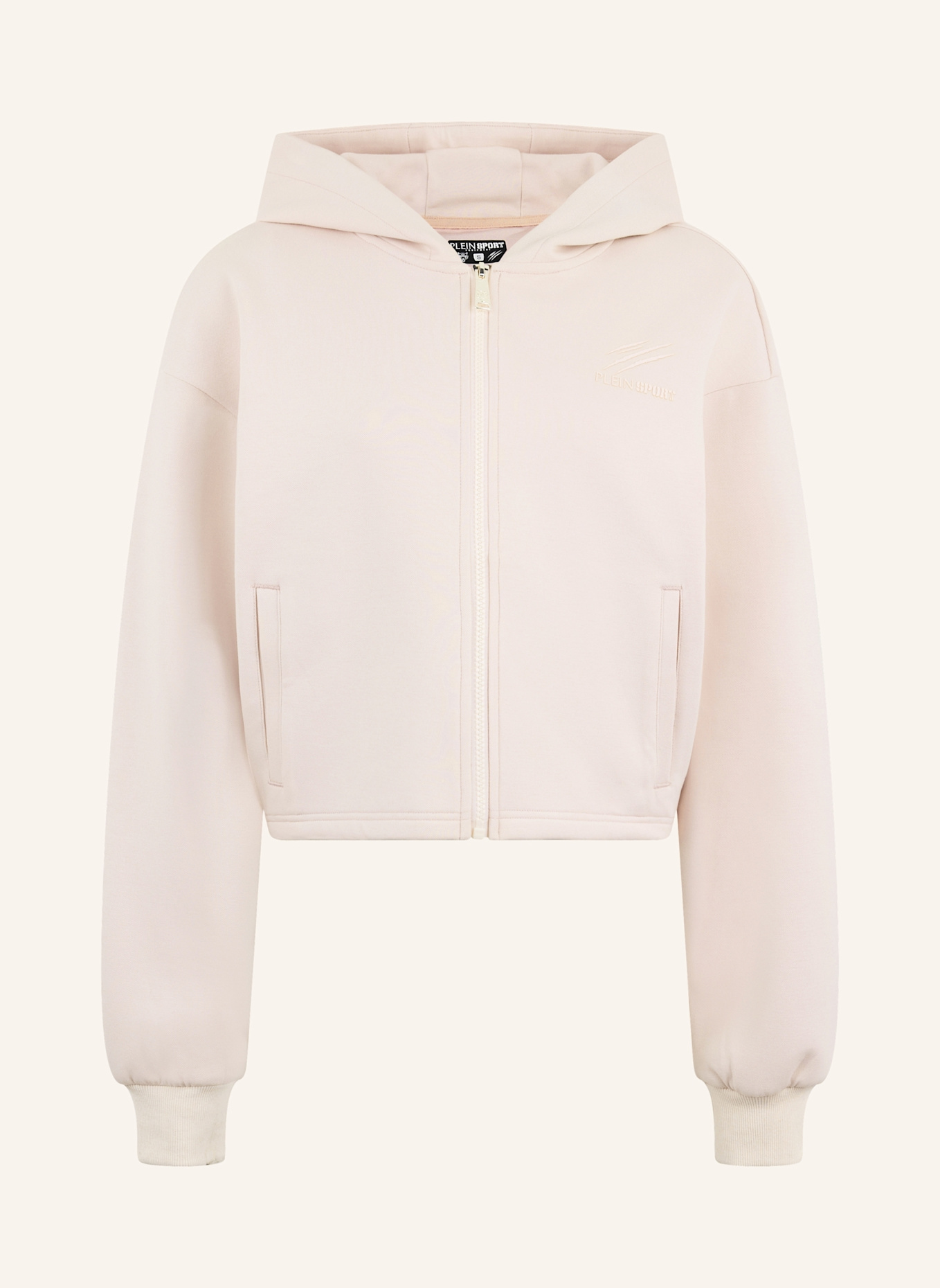 PLEIN SPORT PLEIN SPORT Zip Hoodie Icon Scratch: ROSA