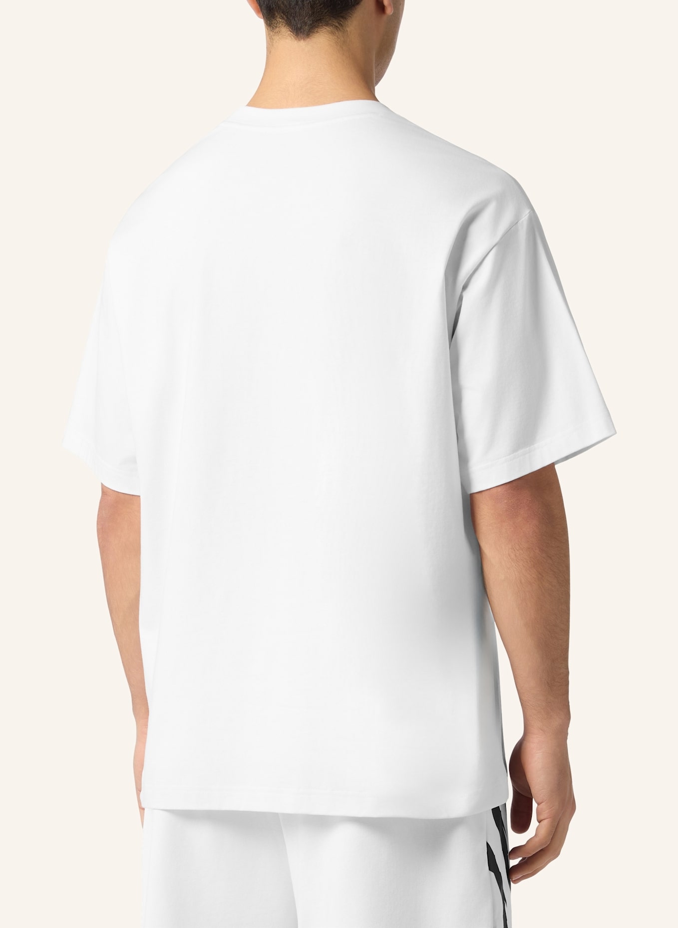 PLEIN SPORT PLEIN SPORT Round Neck T-Shirt Reflective Scratch: WEISS