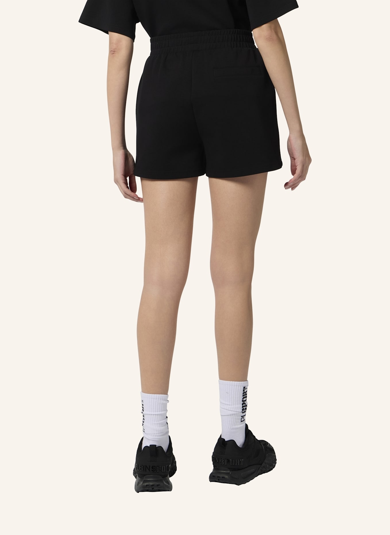 PLEIN SPORT PLEIN SPORT Loose Fit Shorts Icon Scratch: SCHWARZ