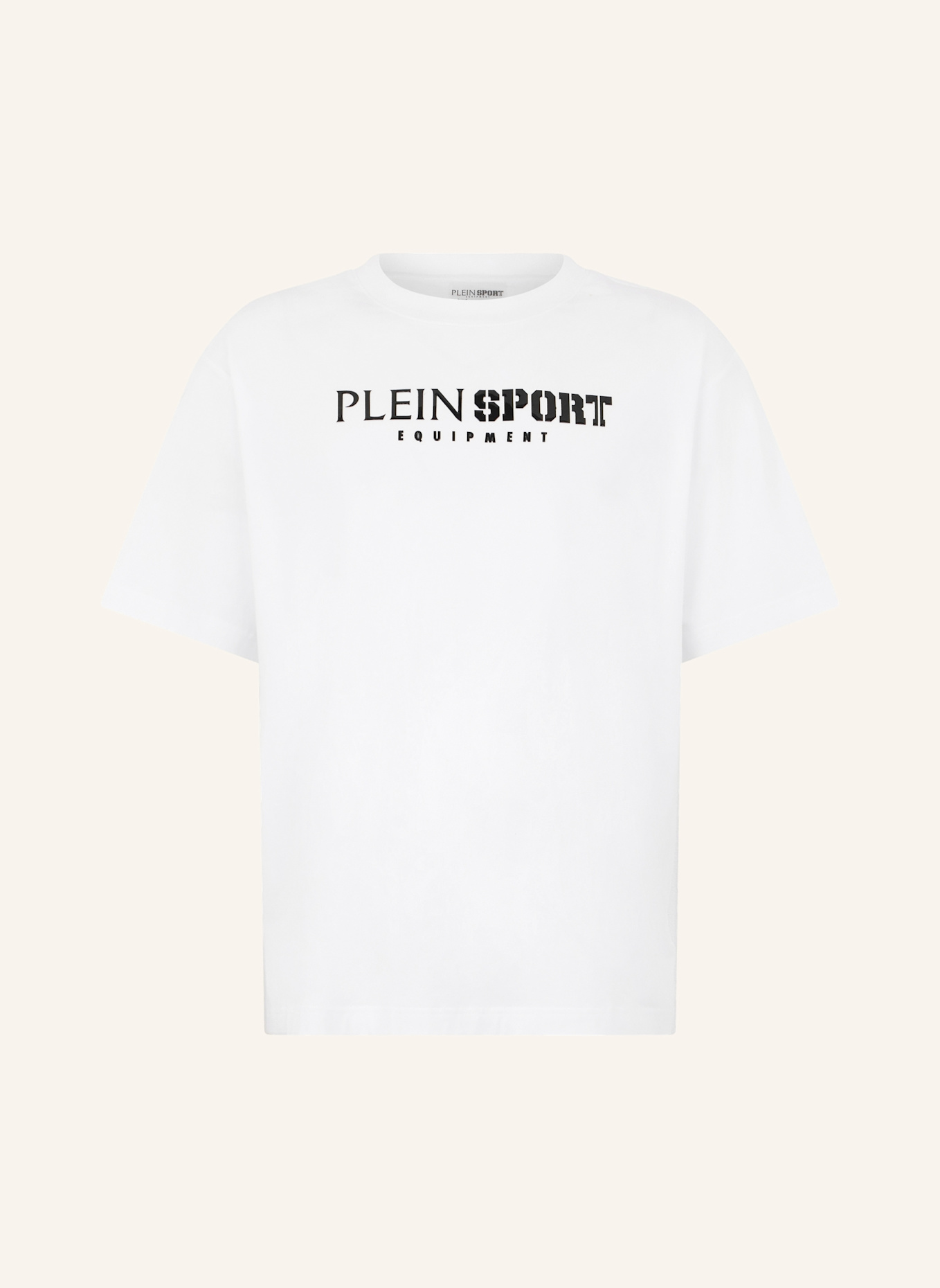 PLEIN SPORT PLEIN SPORT Round Neck T-Shirt Reflective Scratch: WEISS