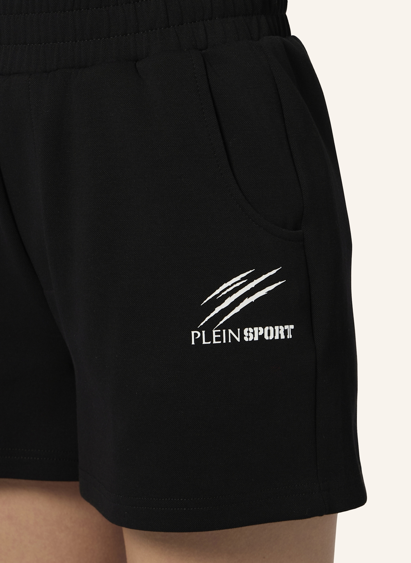 PLEIN SPORT PLEIN SPORT Loose Fit Shorts Icon Scratch: SCHWARZ