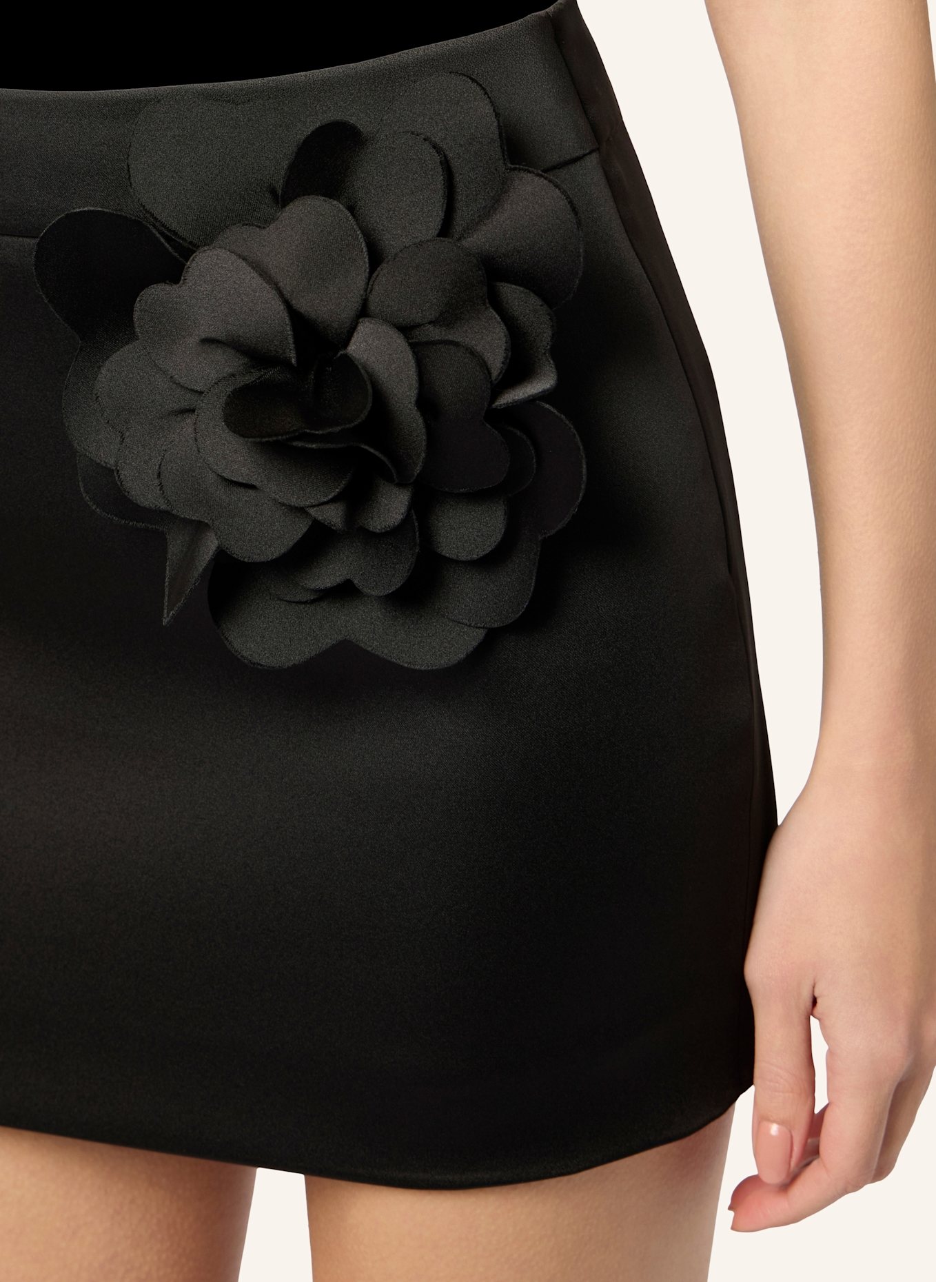 PHILIPP PLEIN PHILIPP PLEIN Satin Mini Skirt Rose: SCHWARZ