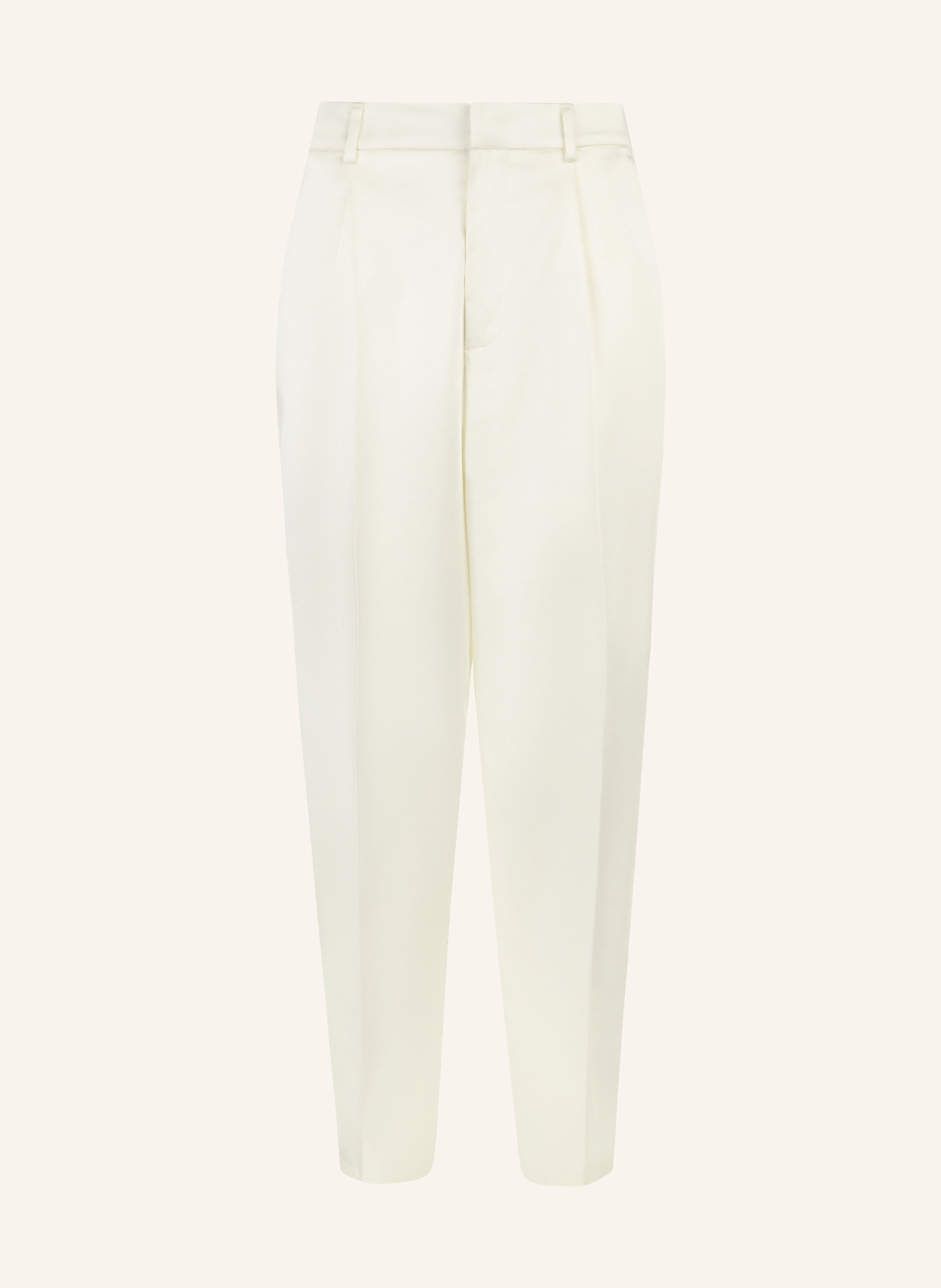 PHILIPP PLEIN PHILIPP PLEIN Satin Dame Fit Trousers: WEISS