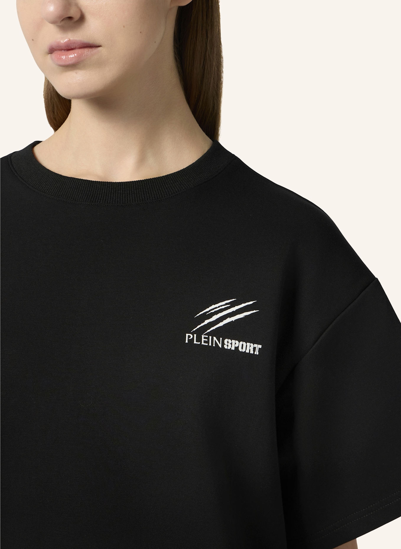 PLEIN SPORT PLEIN SPORT Round Neck T-Shirt Icon Scratch: SCHWARZ