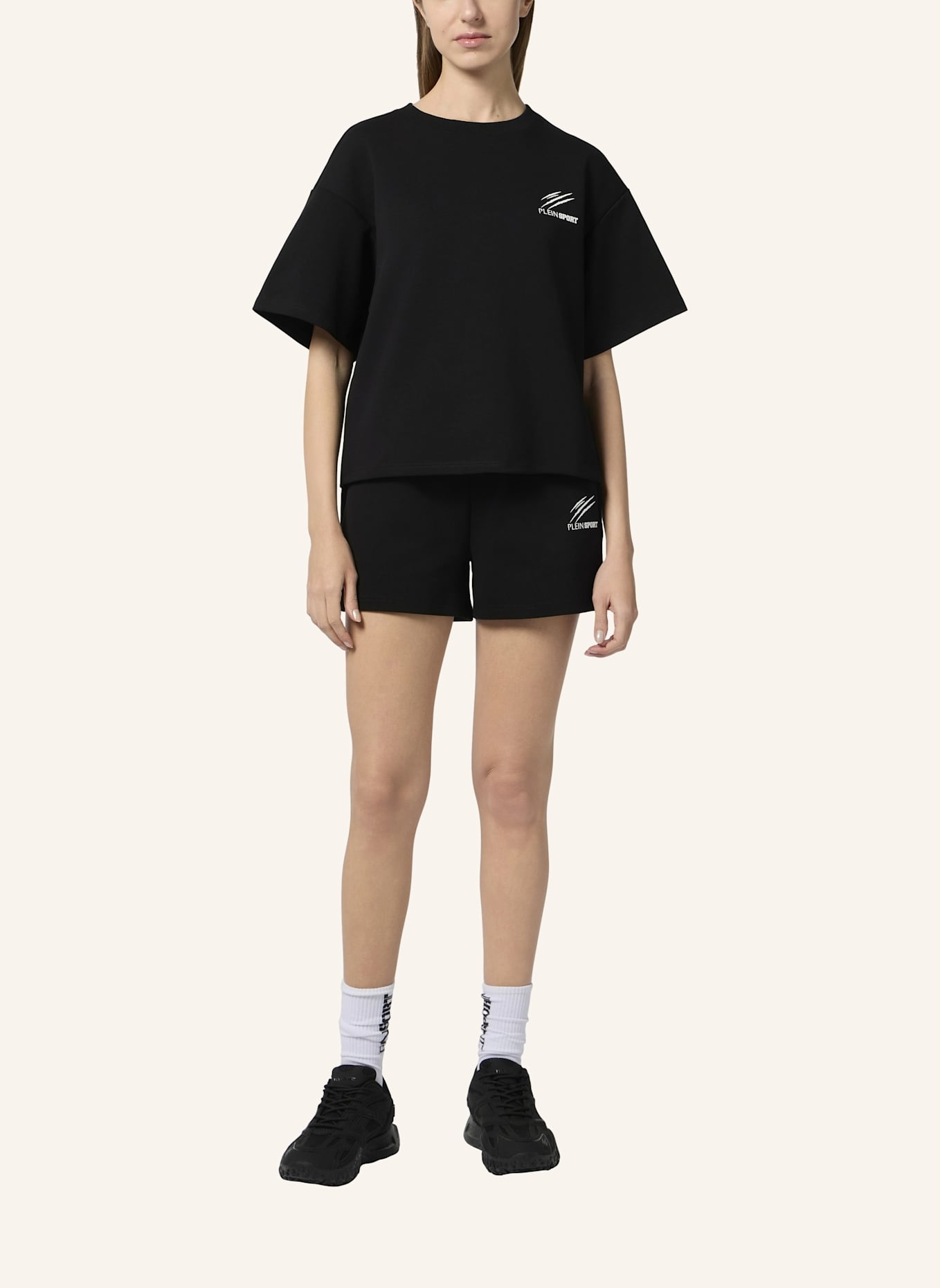 PLEIN SPORT PLEIN SPORT Round Neck T-Shirt Icon Scratch: SCHWARZ
