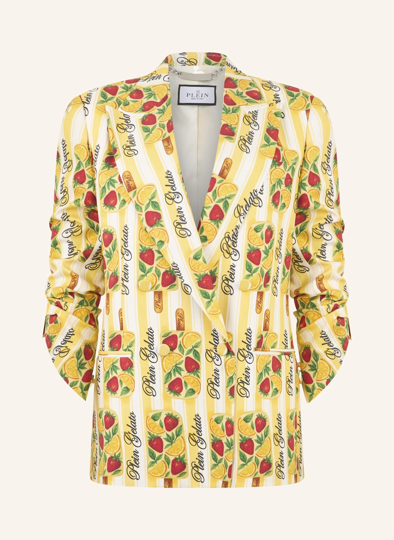 PHILIPP PLEIN PHILIPP PLEIN Double-Breasted Duke Blazer Plein Gelato: GELB