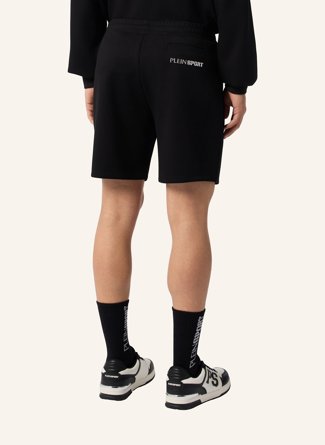 PLEIN SPORT PLEIN SPORT Jogging Shorts Chrome Scratch: SCHWARZ