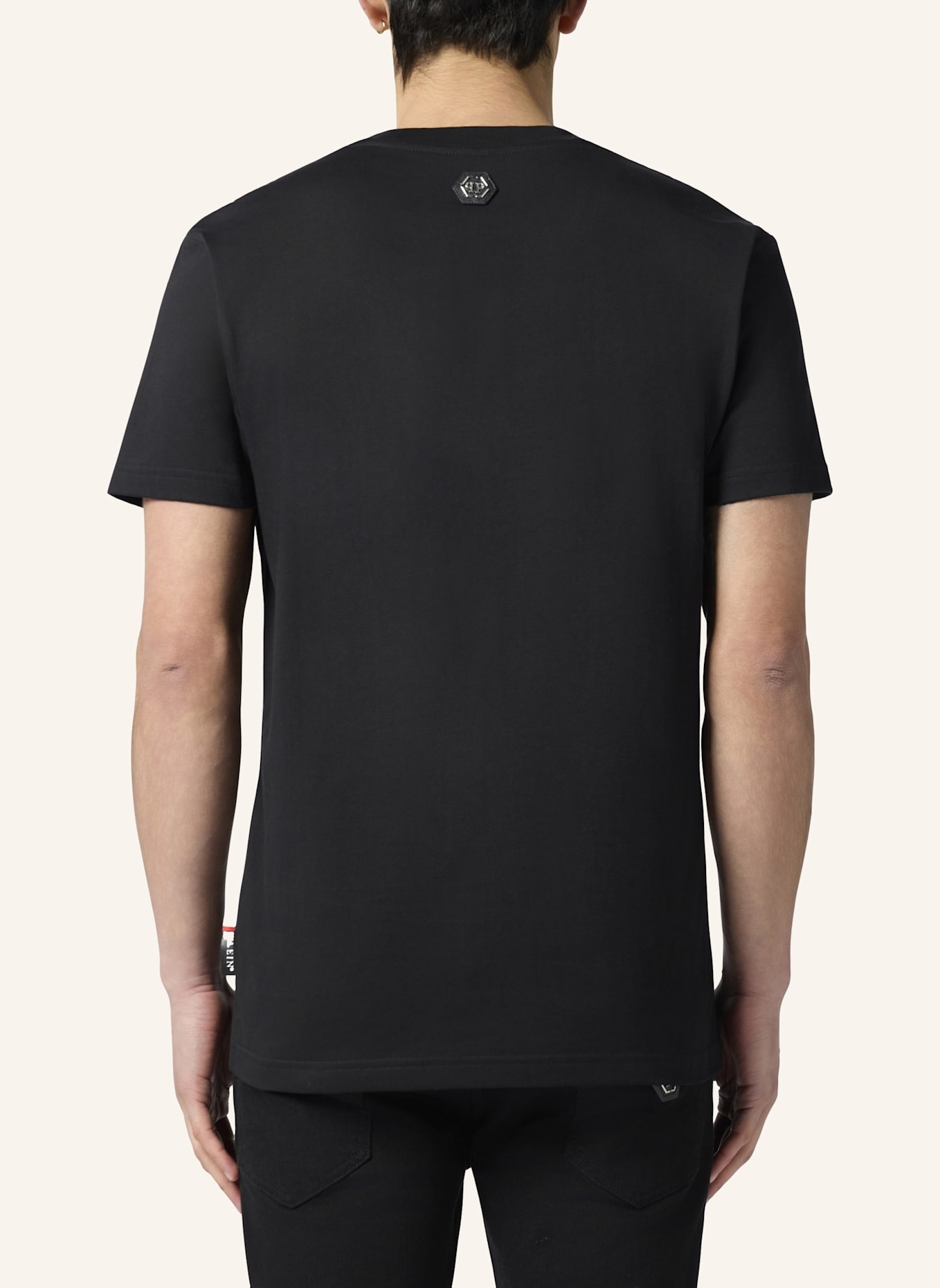 PHILIPP PLEIN PHILIPP PLEIN Round Neck T-Shirt Painted Skull: SCHWARZ