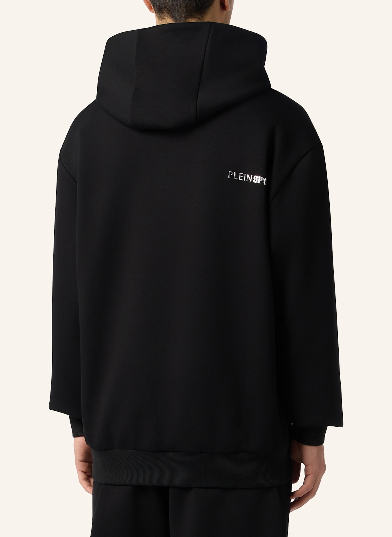 PLEIN SPORT PLEIN SPORT Fleece Hoodie Chrome Scratch: SCHWARZ