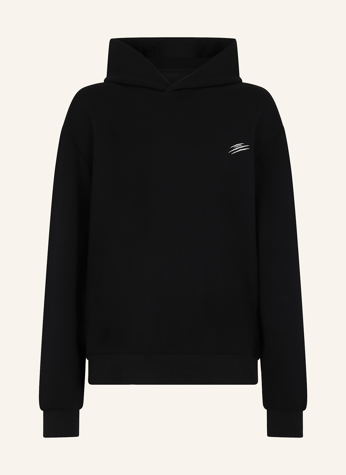 PLEIN SPORT PLEIN SPORT Fleece Hoodie Chrome Scratch: SCHWARZ